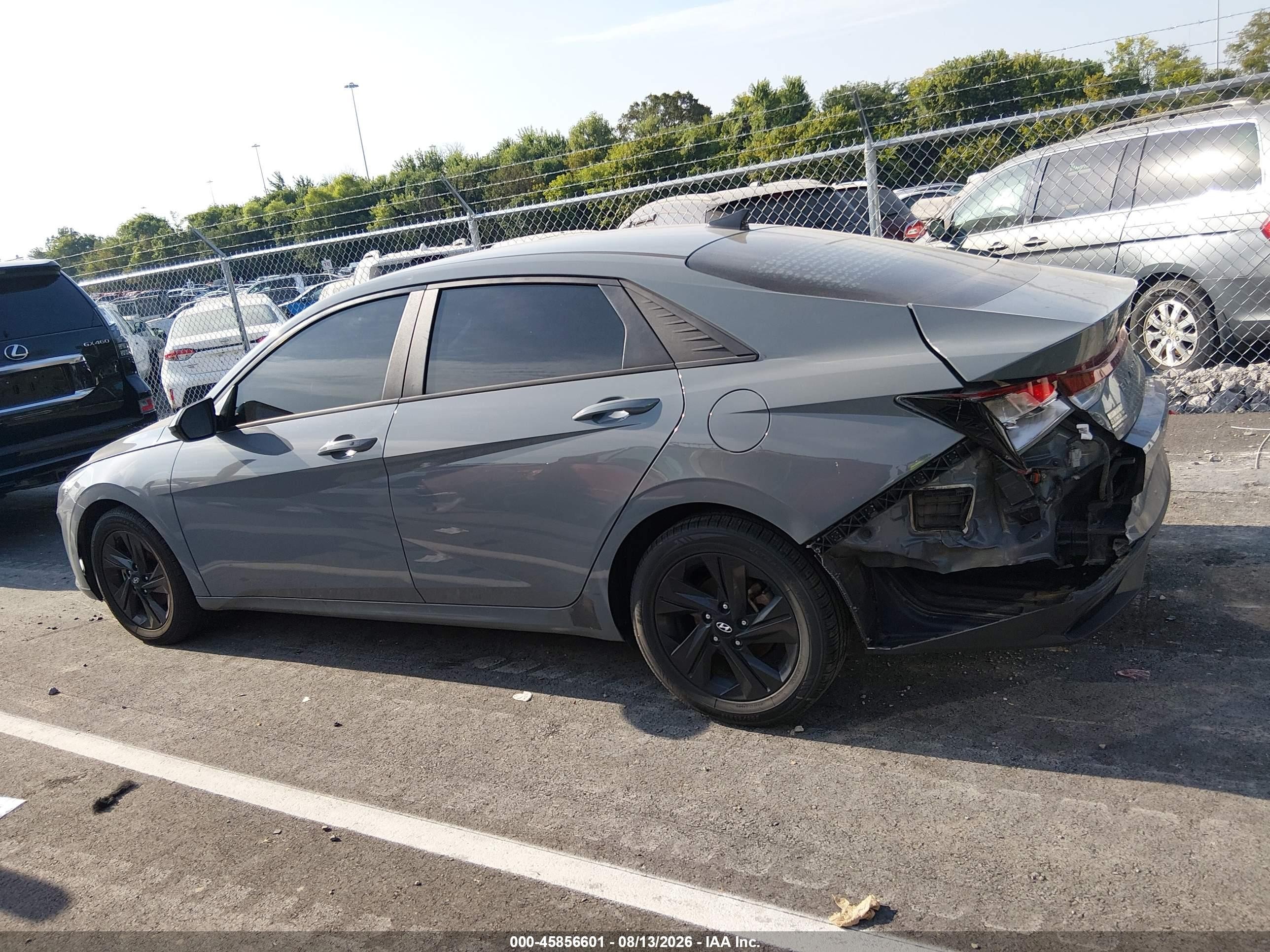 2021 Hyundai Elantra Sel Gray vin: KMHLM4AG1MU065681