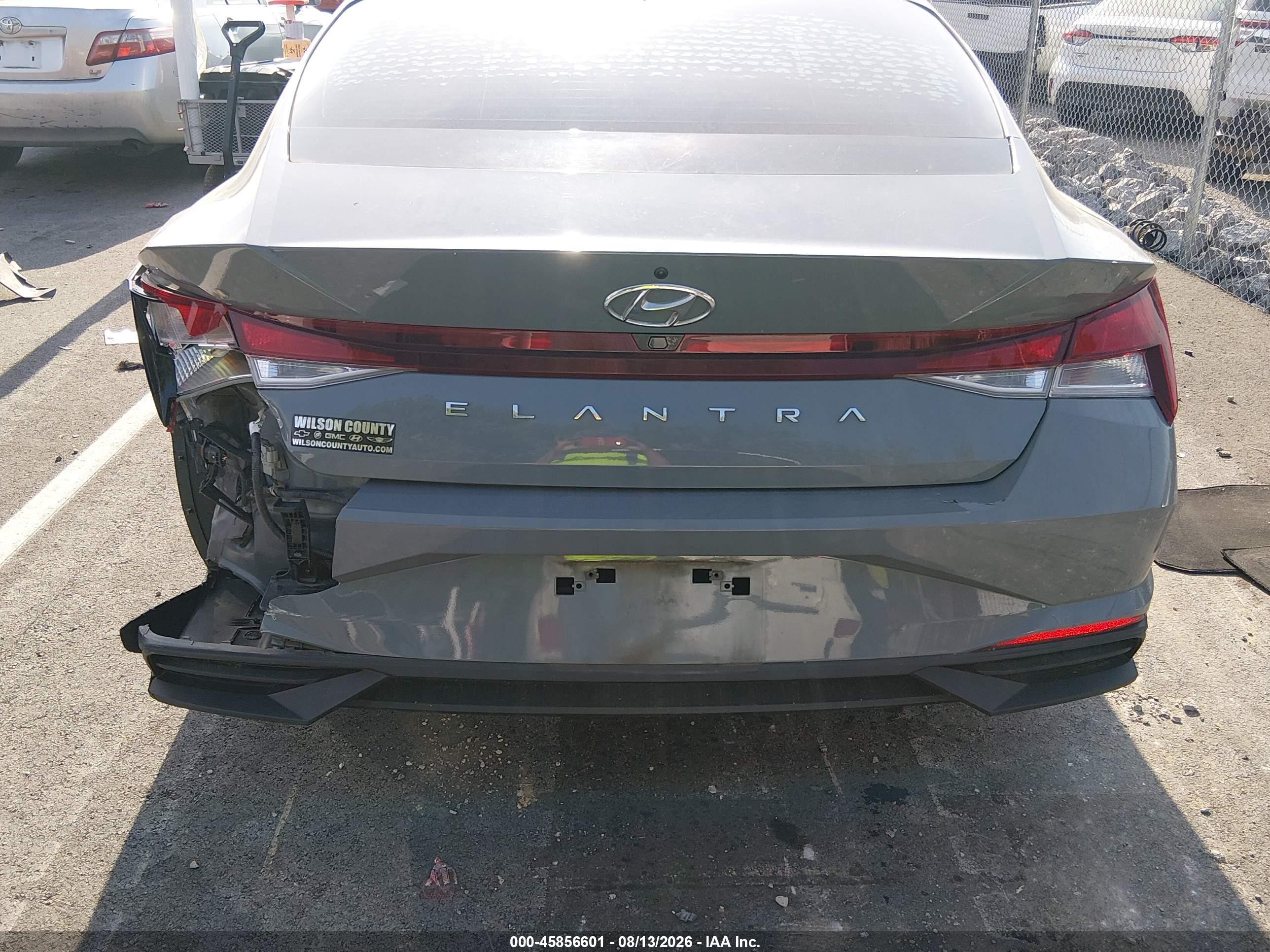 2021 Hyundai Elantra Sel Gray vin: KMHLM4AG1MU065681