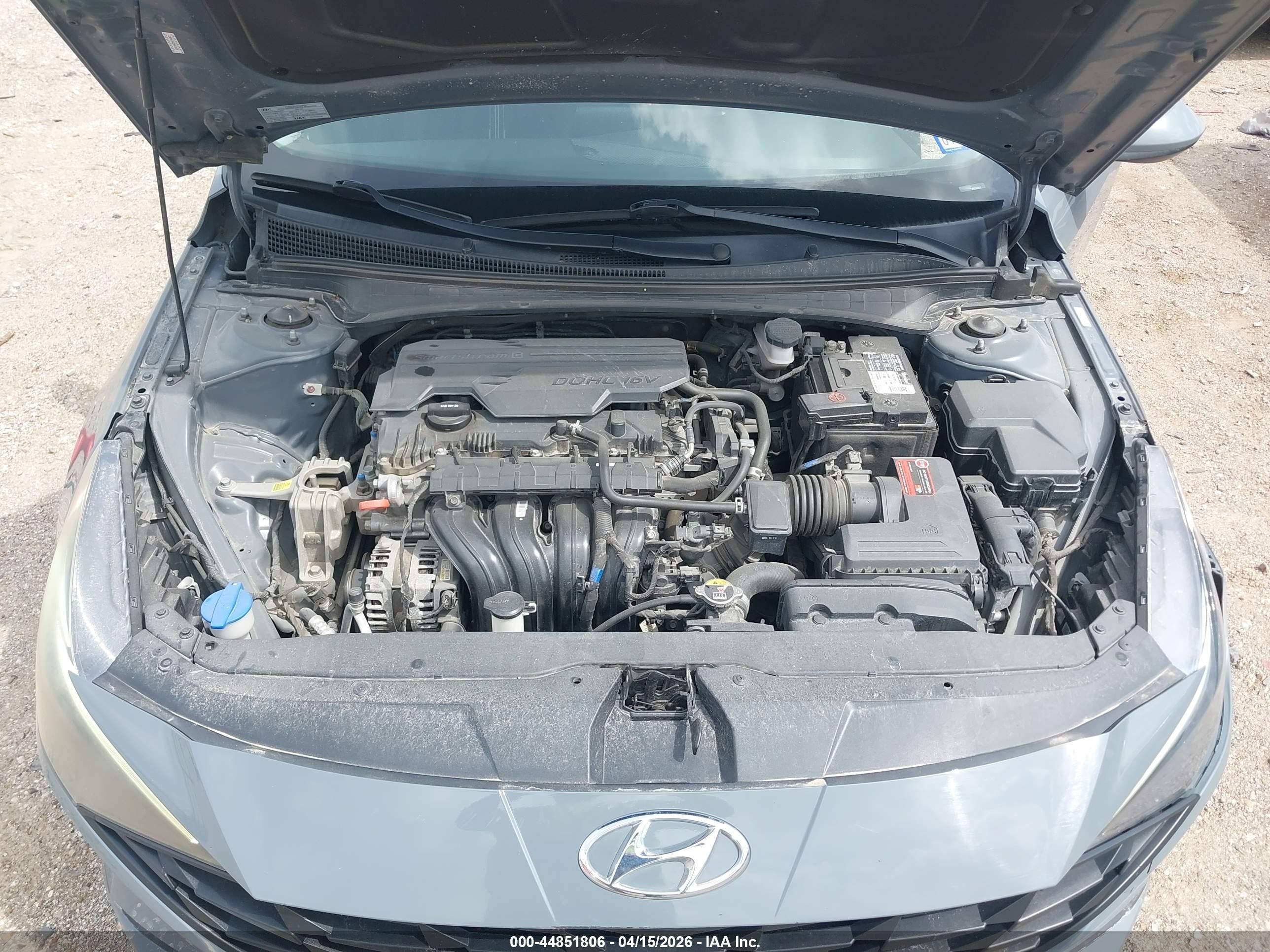 2021 Hyundai Elantra Sel Gray vin: KMHLM4AG2MU194867