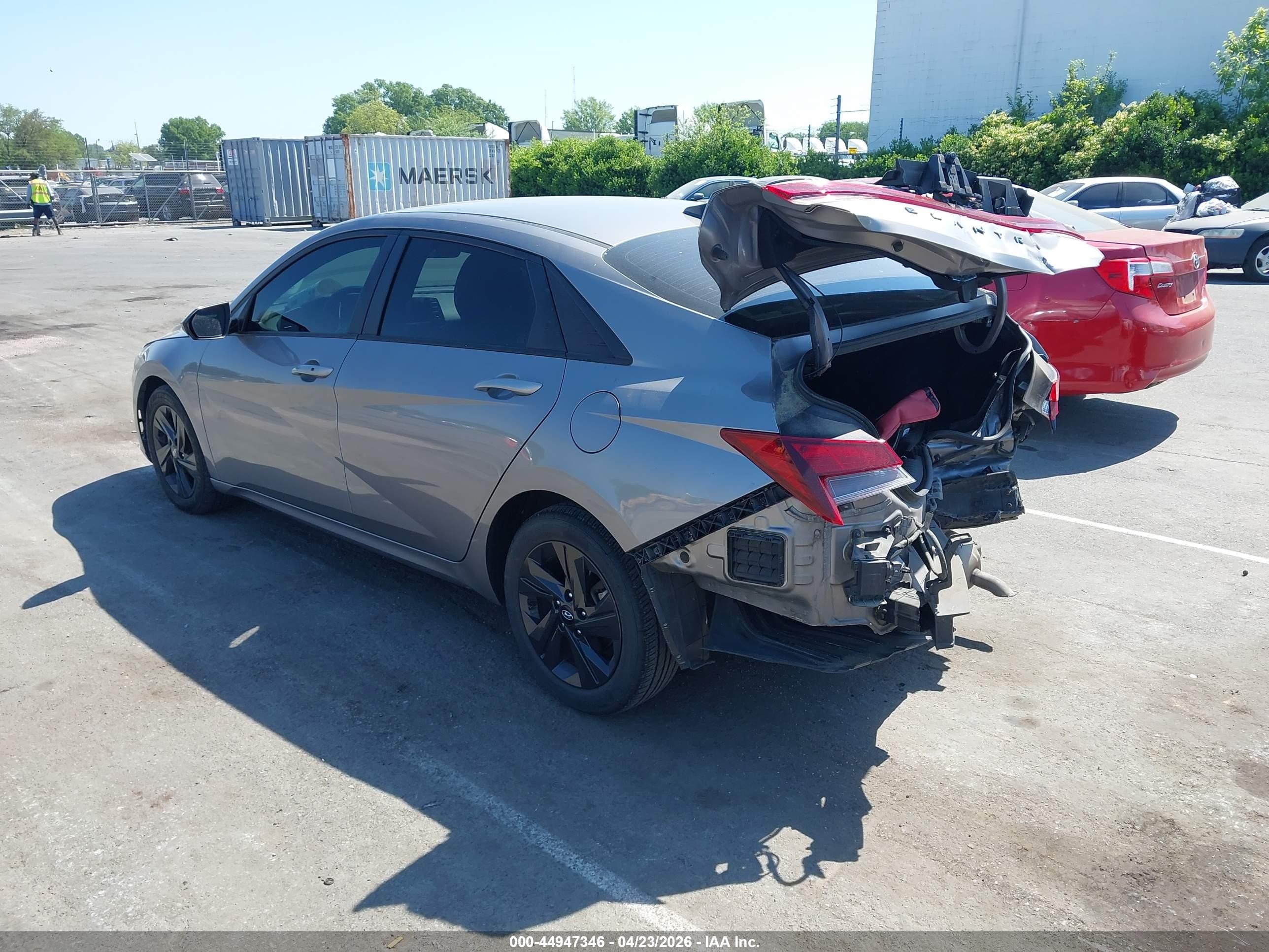 2021 Hyundai Elantra Sel Gray vin: KMHLM4AG3MU074480
