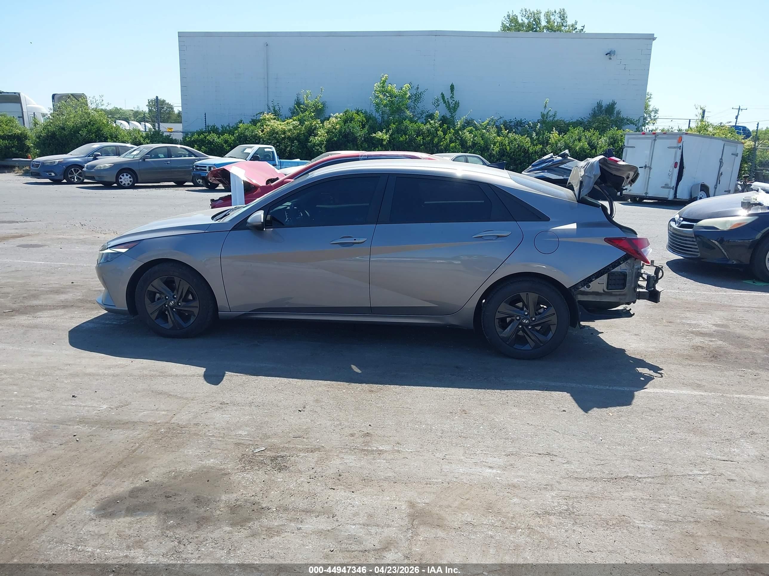2021 Hyundai Elantra Sel Gray vin: KMHLM4AG3MU074480