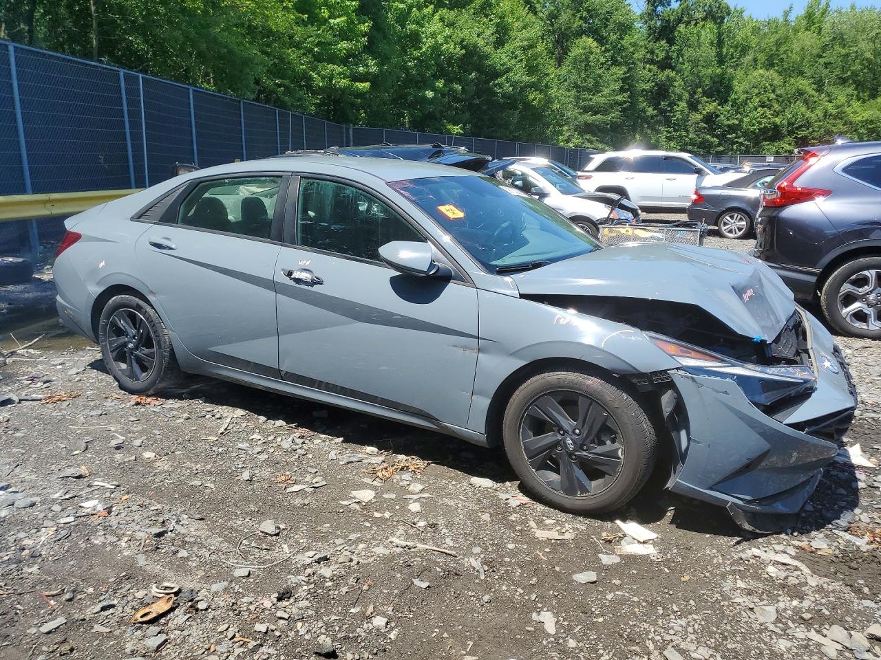 2021 Hyundai Elantra Sel Gray vin: KMHLM4AG3MU120325