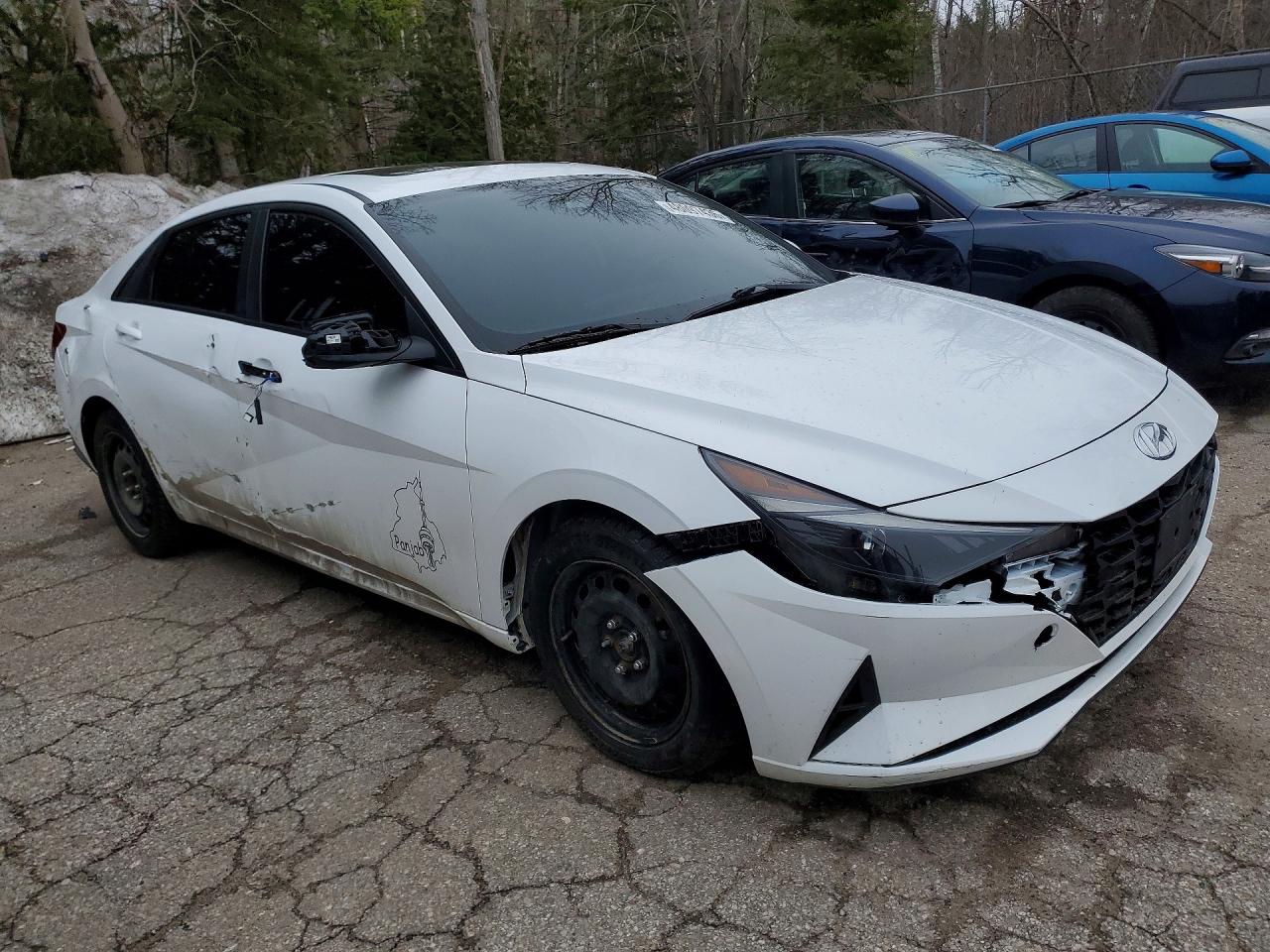 2021 Hyundai Elantra Sel Белый vin: KMHLM4AG4MU143824