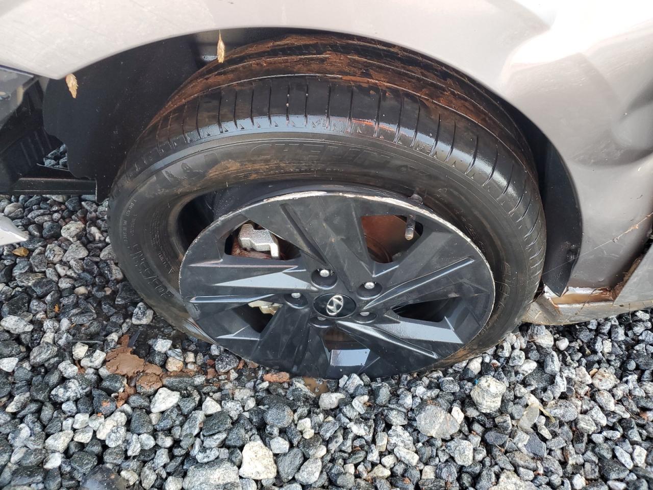 2023 Hyundai Elantra Sel Серебряный vin: KMHLM4AG6PU590966 Damage: Left Front Wheel, Curb Rash, > 12 Inches
