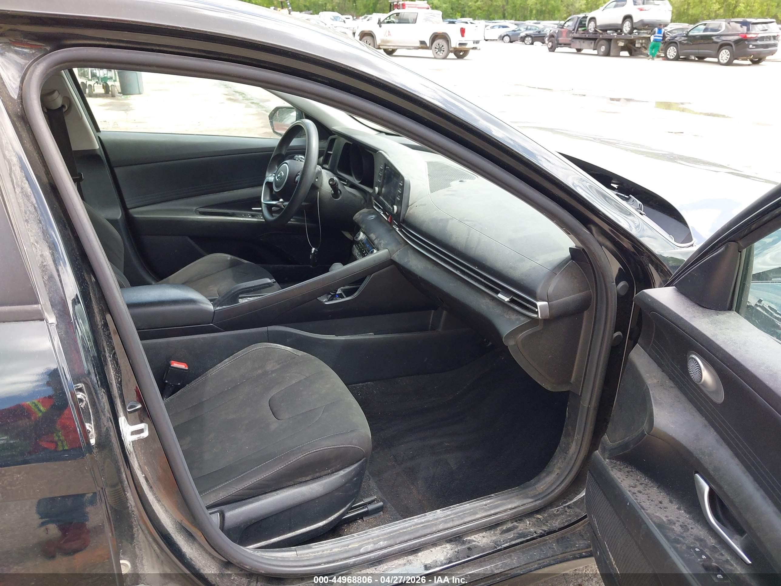 2021 Hyundai Elantra Sel Черный vin: KMHLM4AG8MU212479