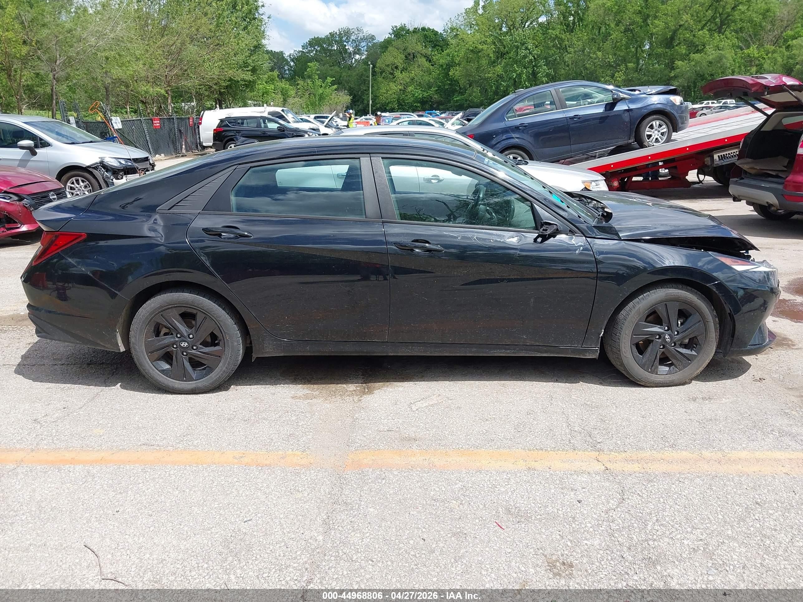 2021 Hyundai Elantra Sel Черный vin: KMHLM4AG8MU212479