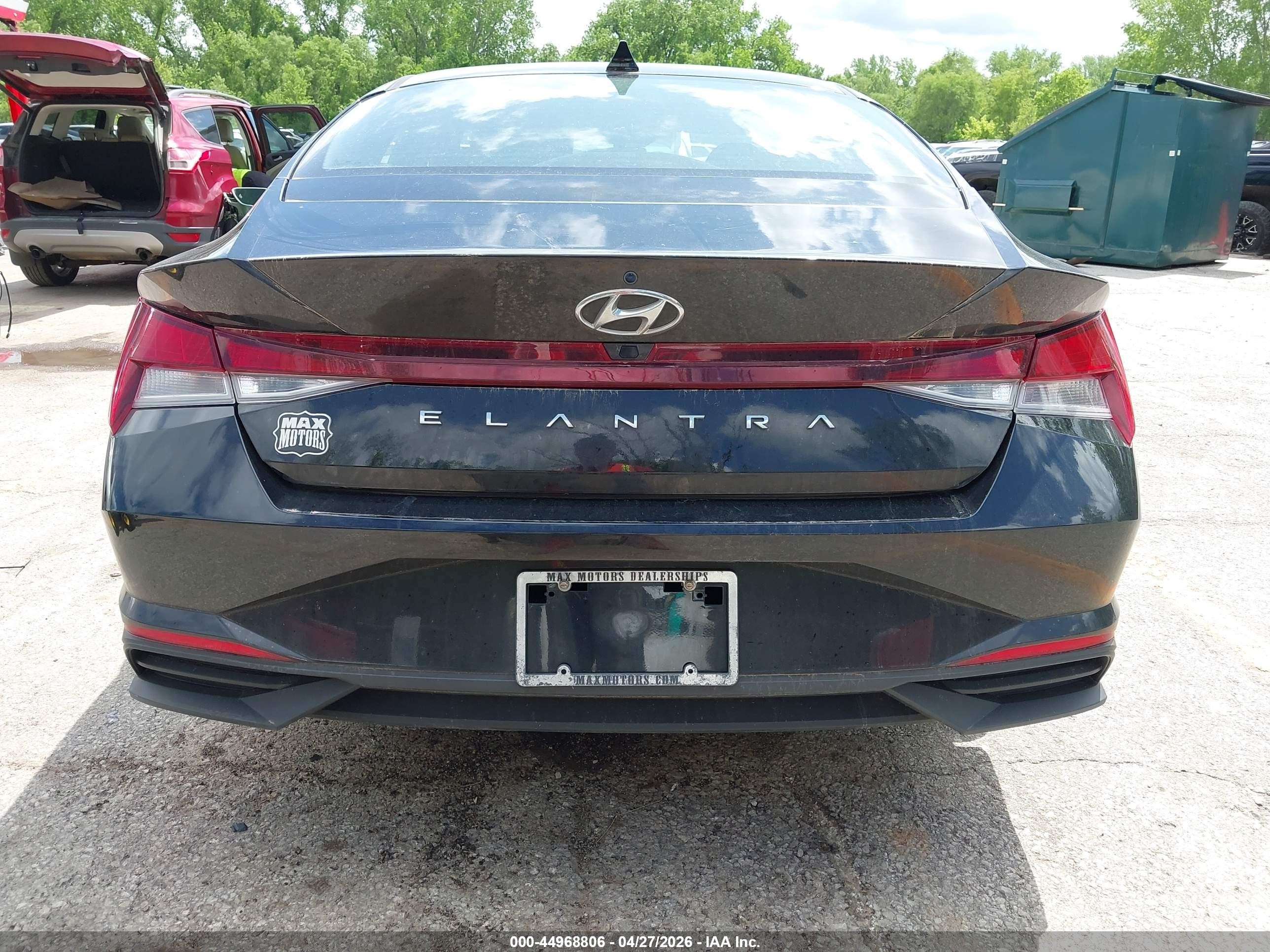 2021 Hyundai Elantra Sel Черный vin: KMHLM4AG8MU212479