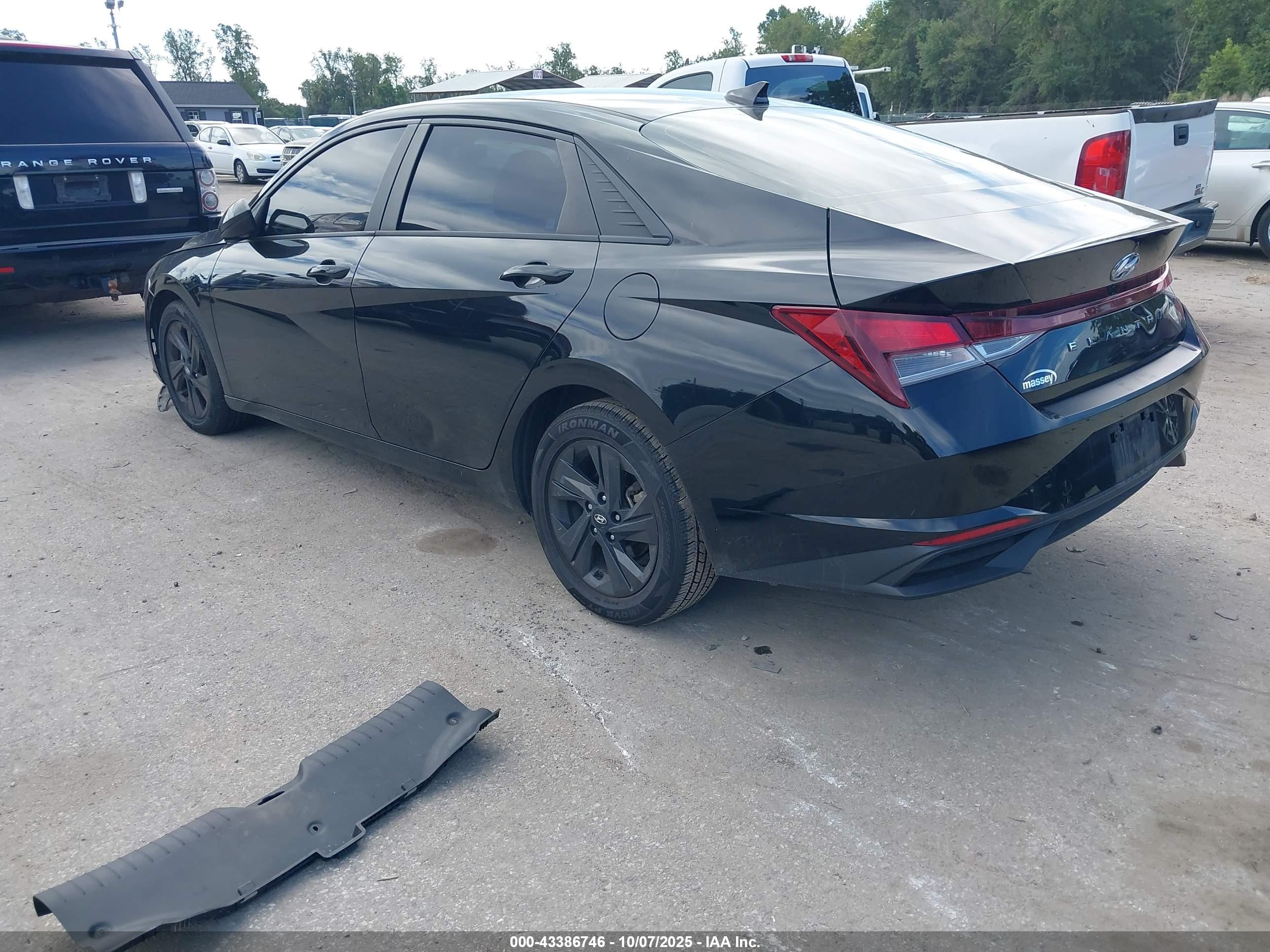 2021 Hyundai Elantra Sel Black vin: KMHLM4AG9MU114142