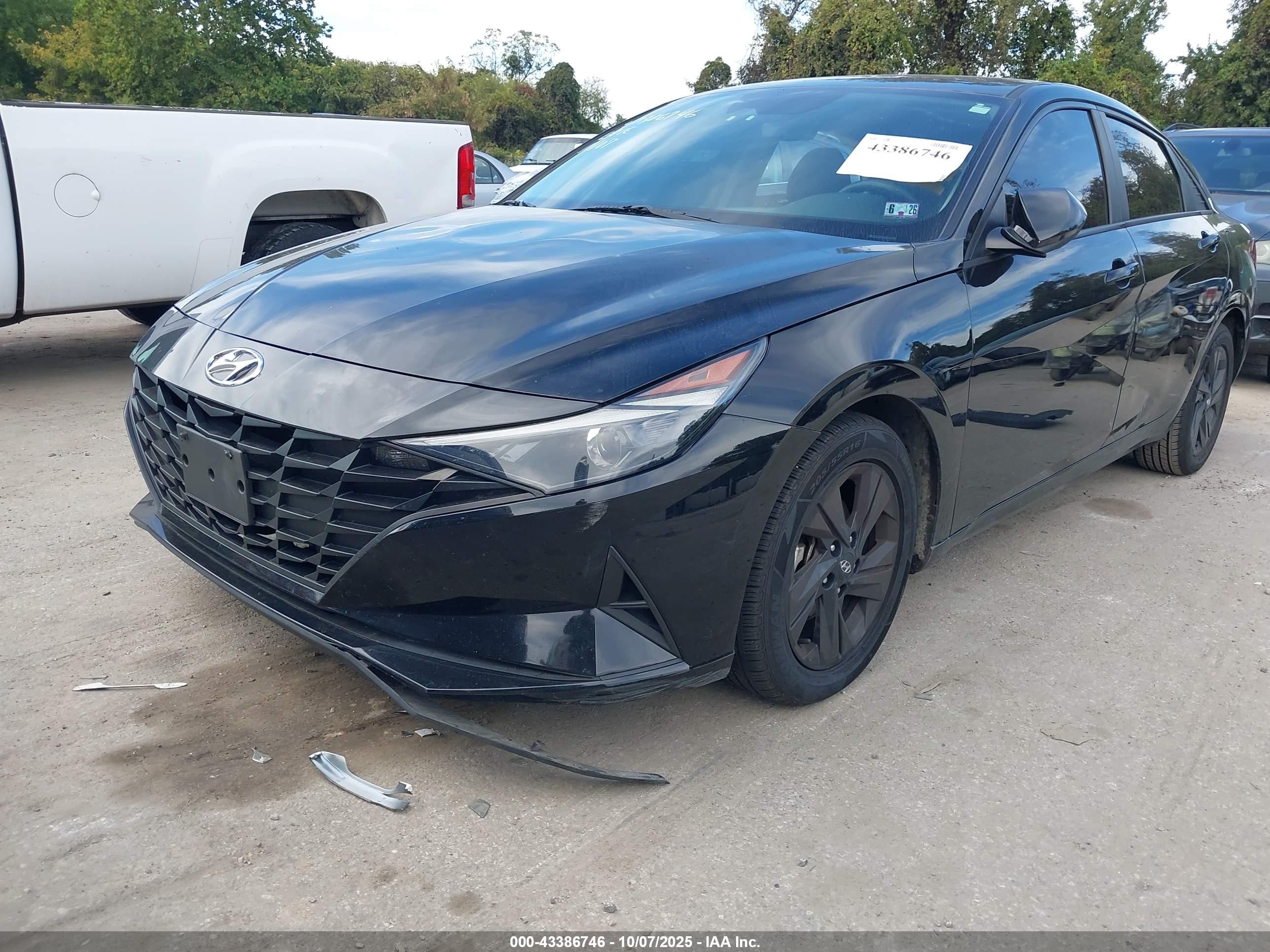 2021 Hyundai Elantra Sel Black vin: KMHLM4AG9MU114142