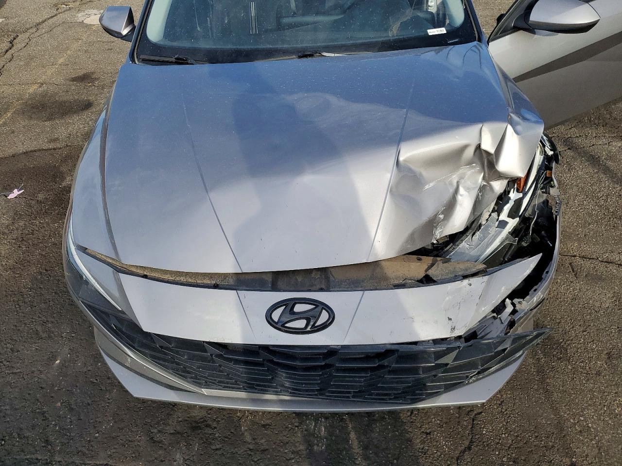2023 Hyundai Elantra Sel Gray vin: KMHLM4AG9PU386906