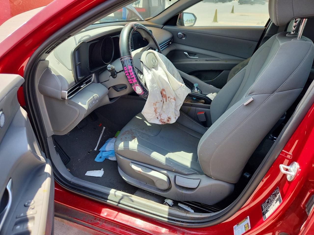 2023 Hyundai Elantra Sel Red vin: KMHLM4AGXPU563902