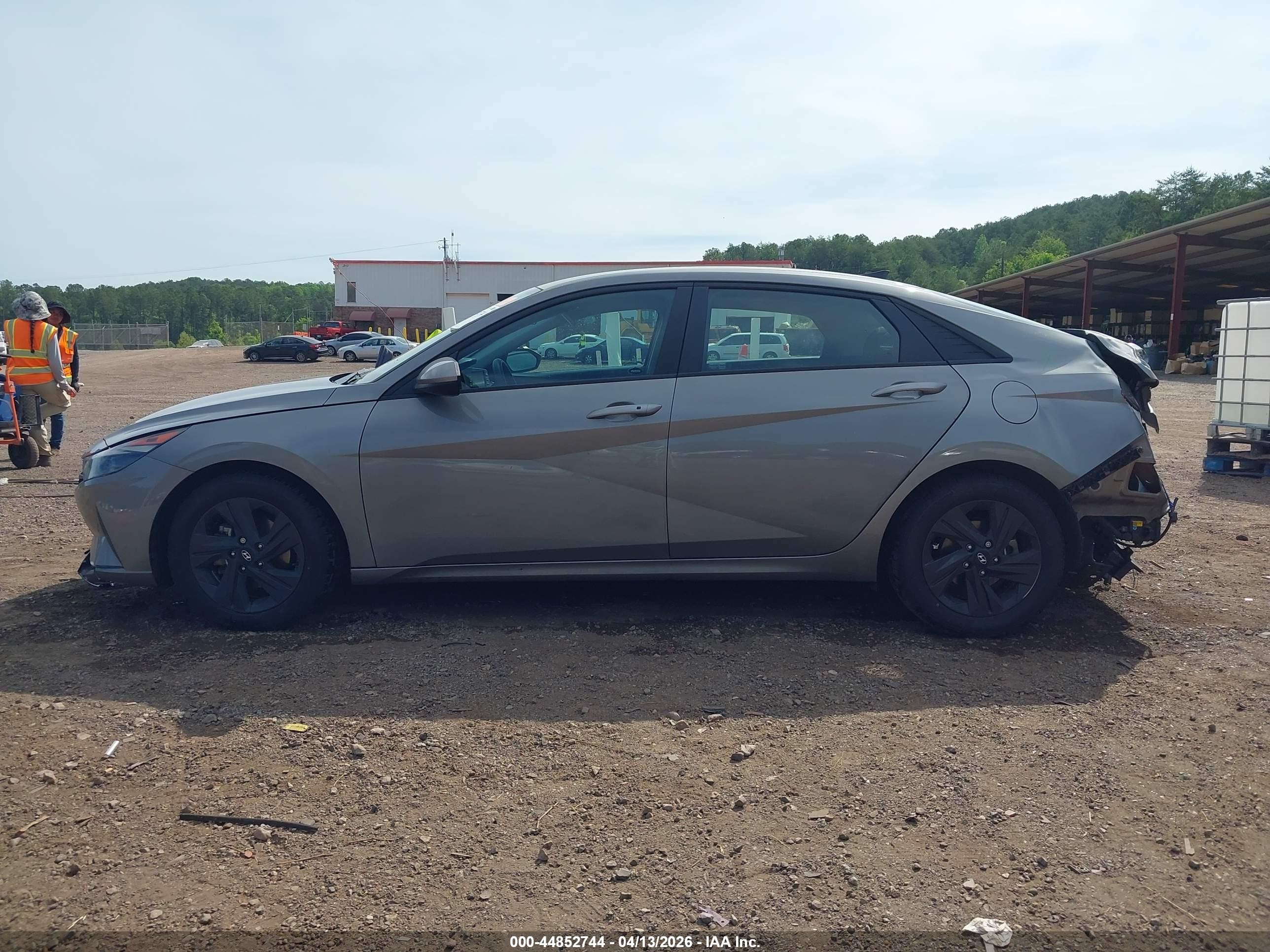 2021 Hyundai Elantra Hybrid Blue Gray vin: KMHLM4AJ0MU003944