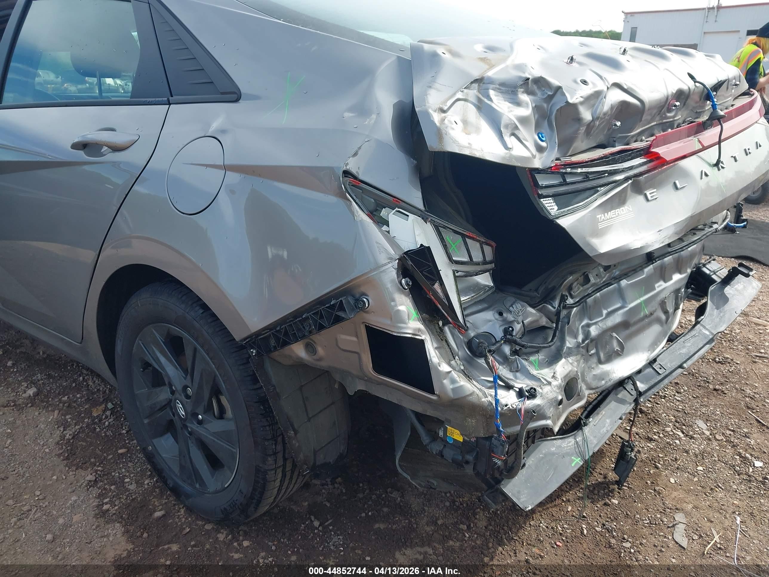 2021 Hyundai Elantra Hybrid Blue Gray vin: KMHLM4AJ0MU003944