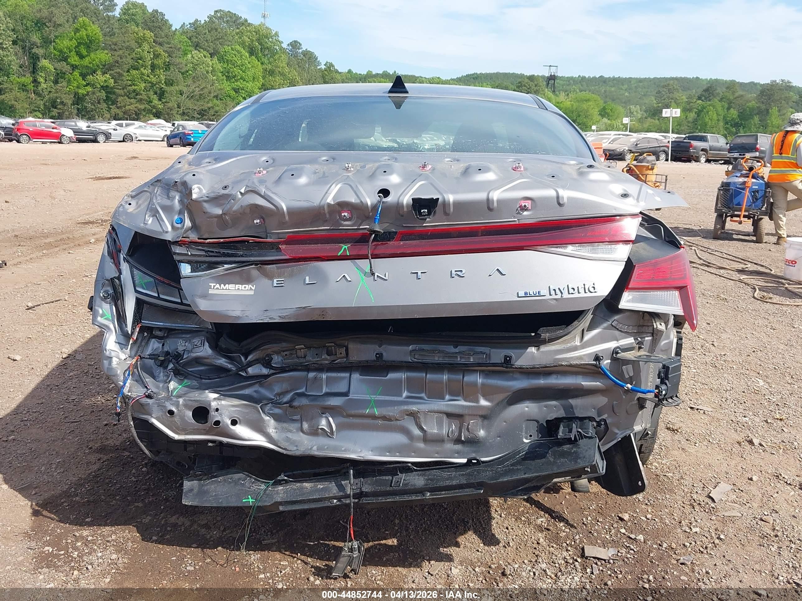 2021 Hyundai Elantra Hybrid Blue Gray vin: KMHLM4AJ0MU003944