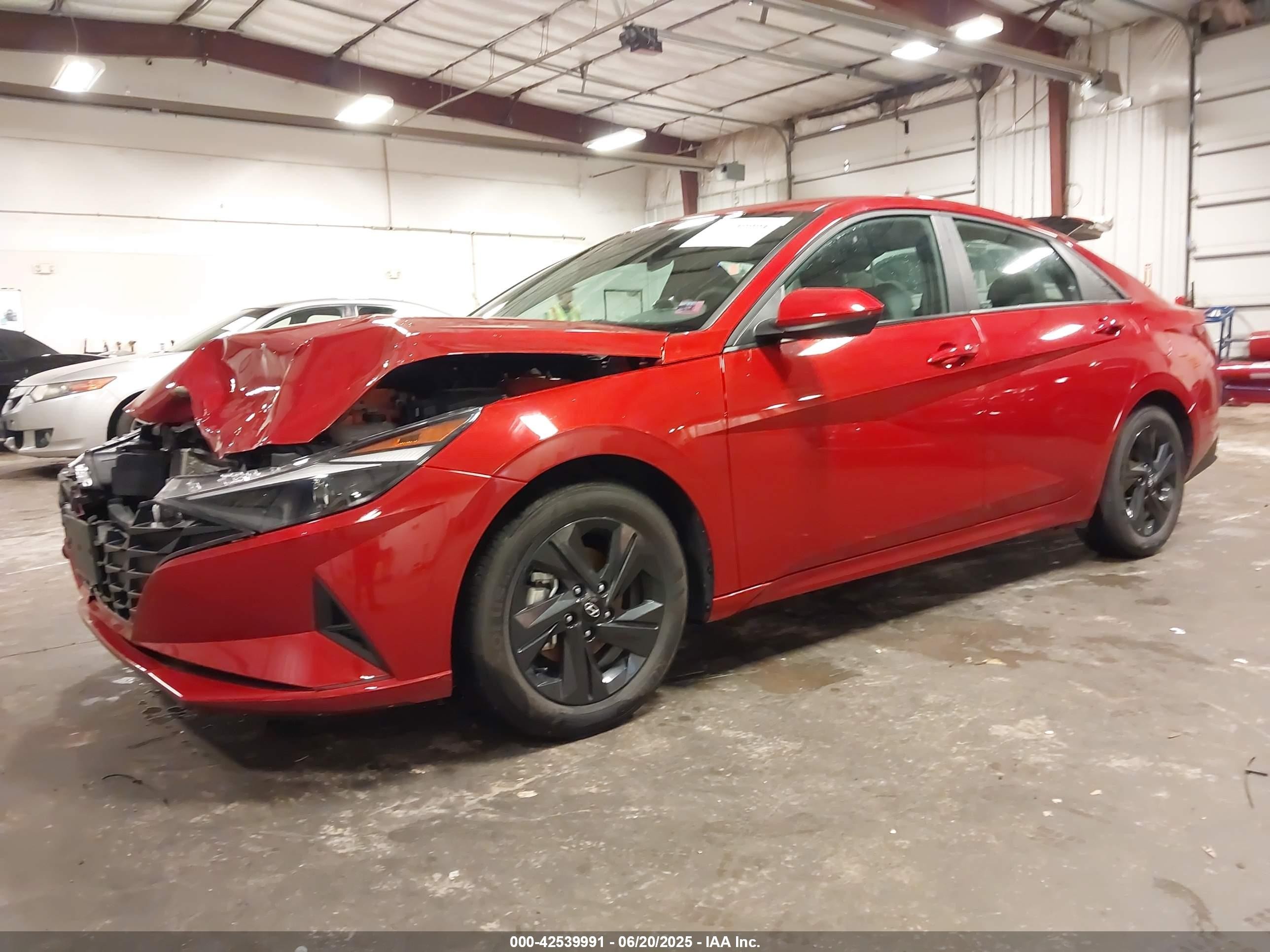 2023 Hyundai Elantra Hybrid Blue Red vin: KMHLM4AJ3PU052012