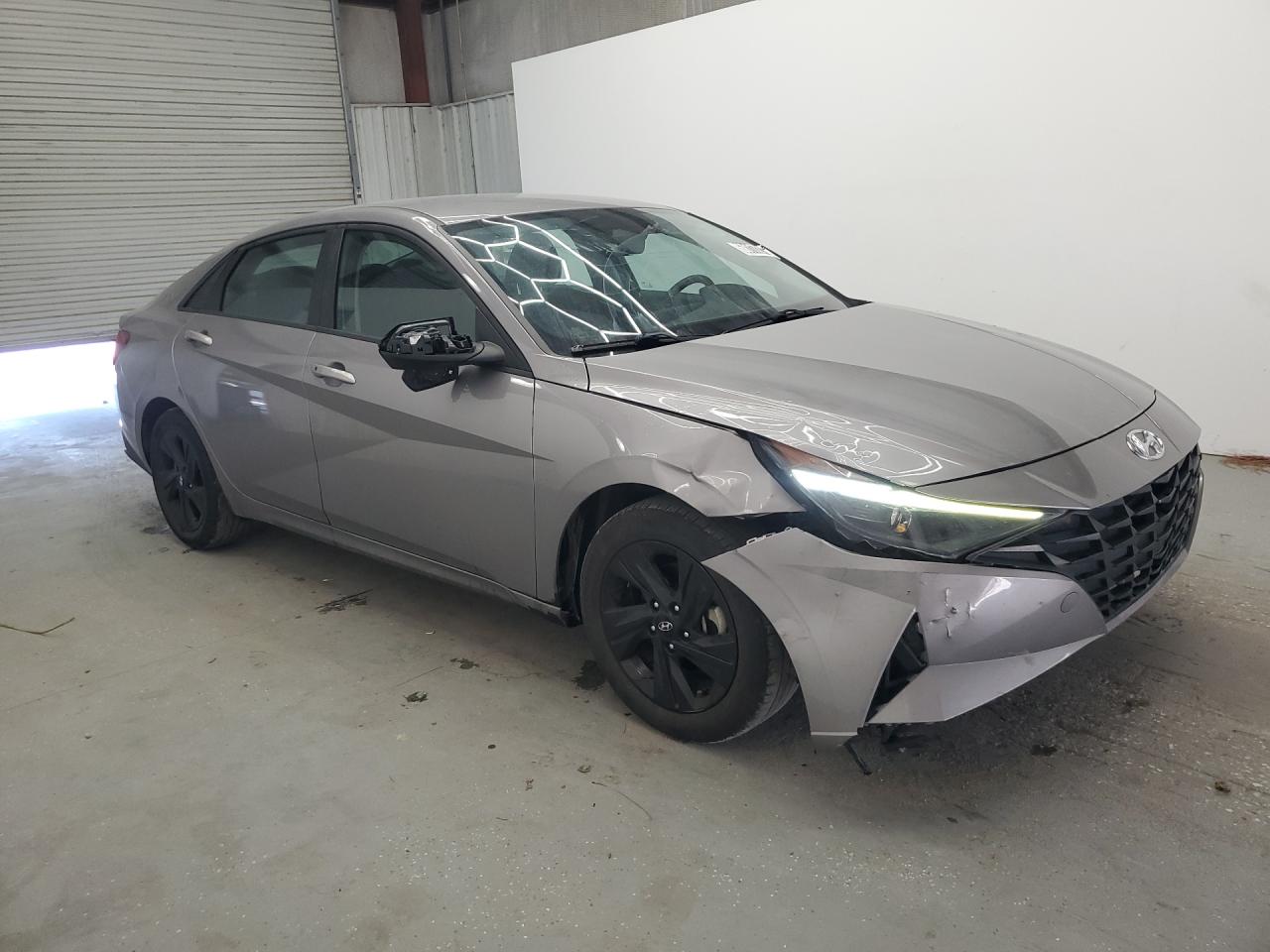 2023 Hyundai Elantra Blue Серый vin: KMHLM4AJ3PU059011 Damage: Right Head Lamp, Broken, Replacement Required