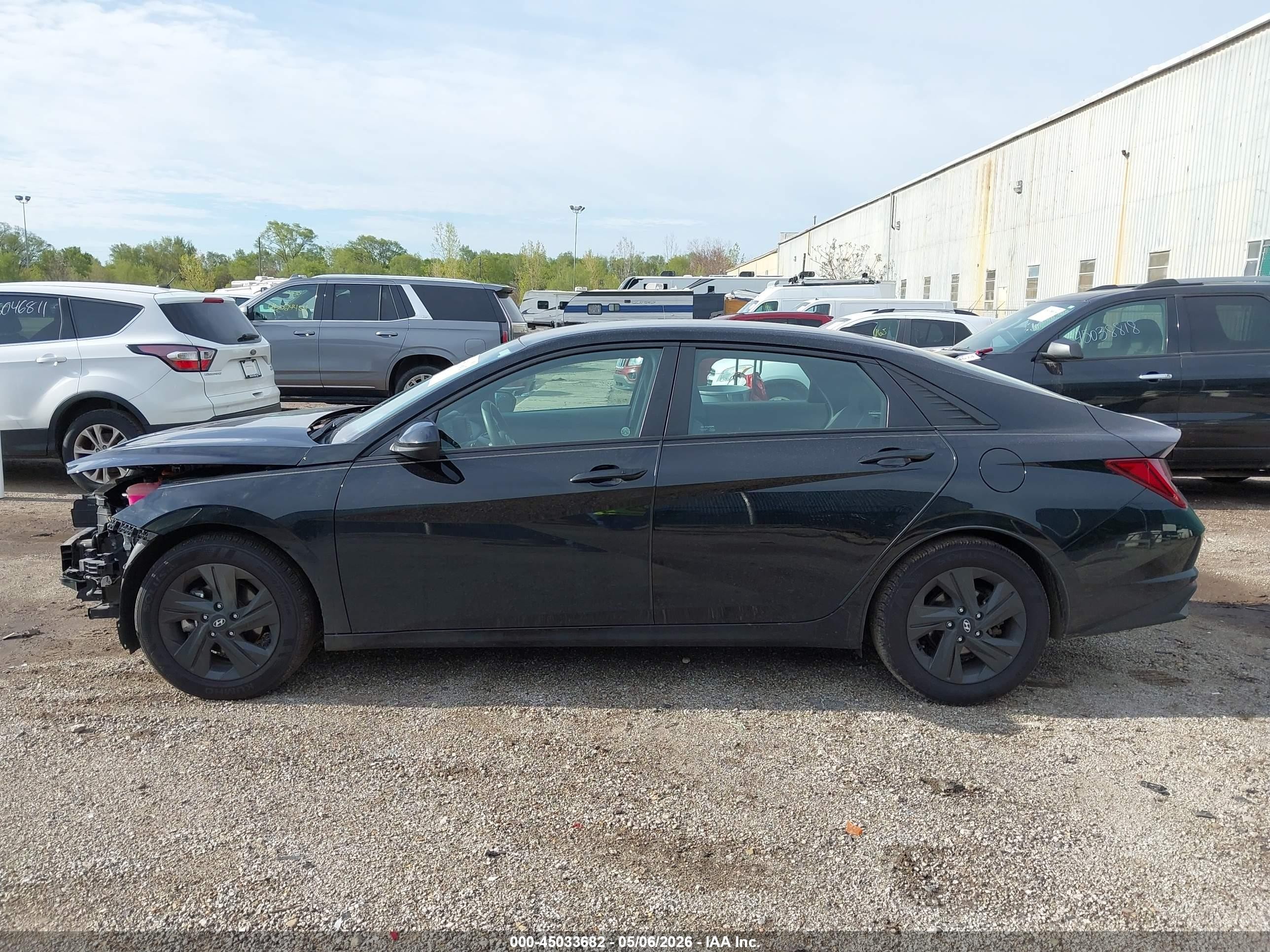 2021 Hyundai Elantra Hybrid Blue Black vin: KMHLM4AJ4MU007690