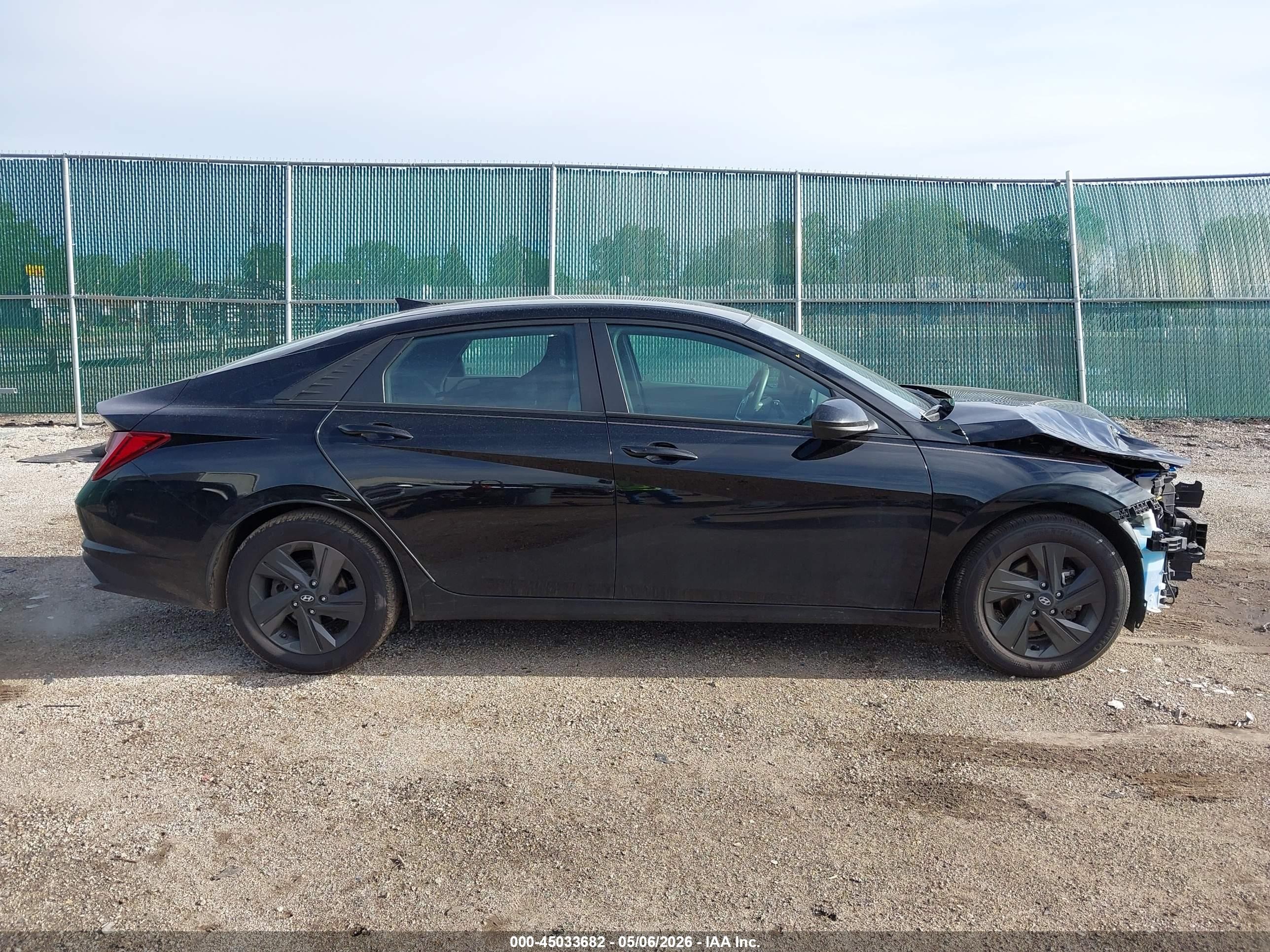 2021 Hyundai Elantra Hybrid Blue Black vin: KMHLM4AJ4MU007690