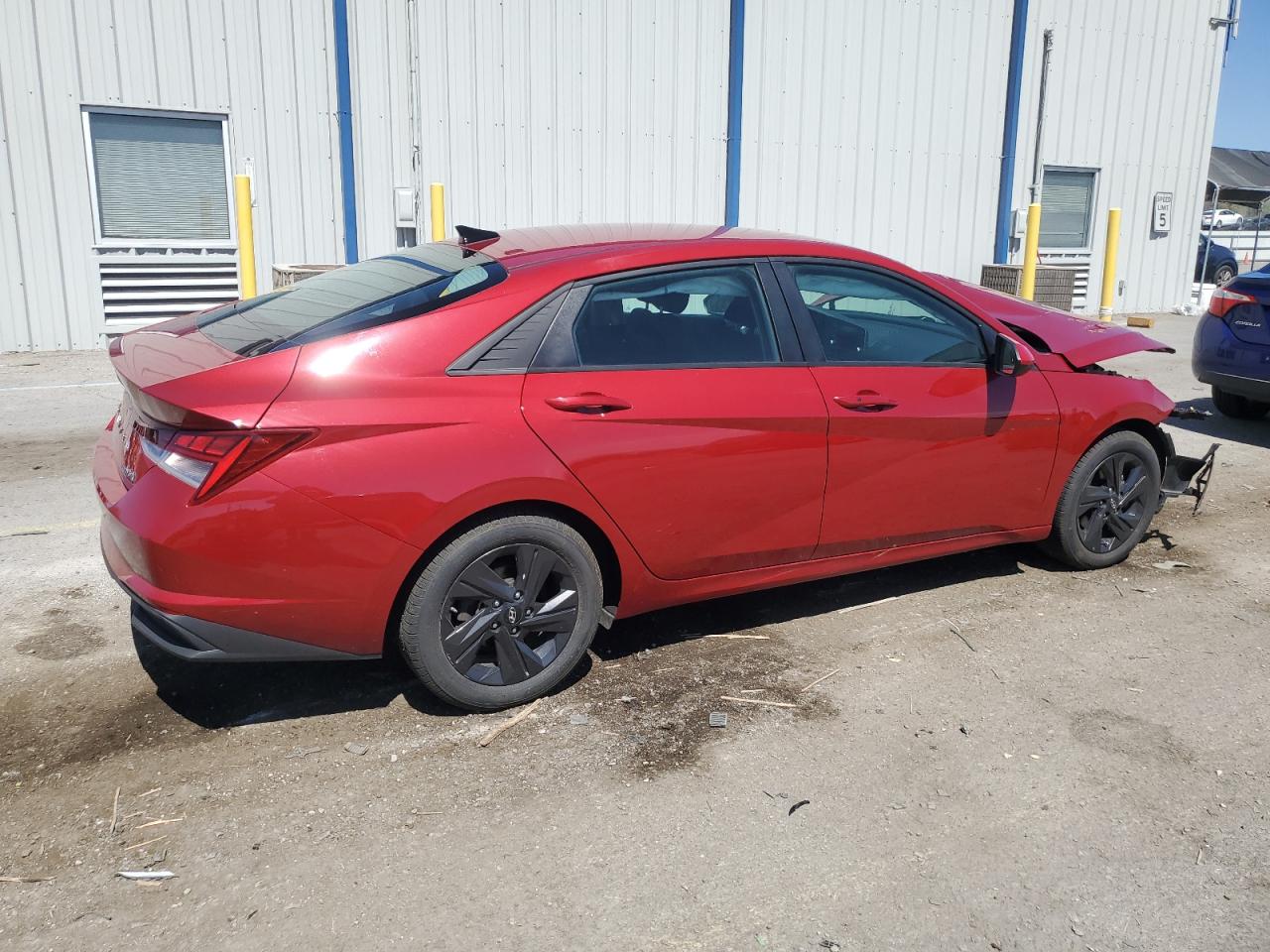 2021 Hyundai Elantra Blue Красный vin: KMHLM4AJ8MU006056
