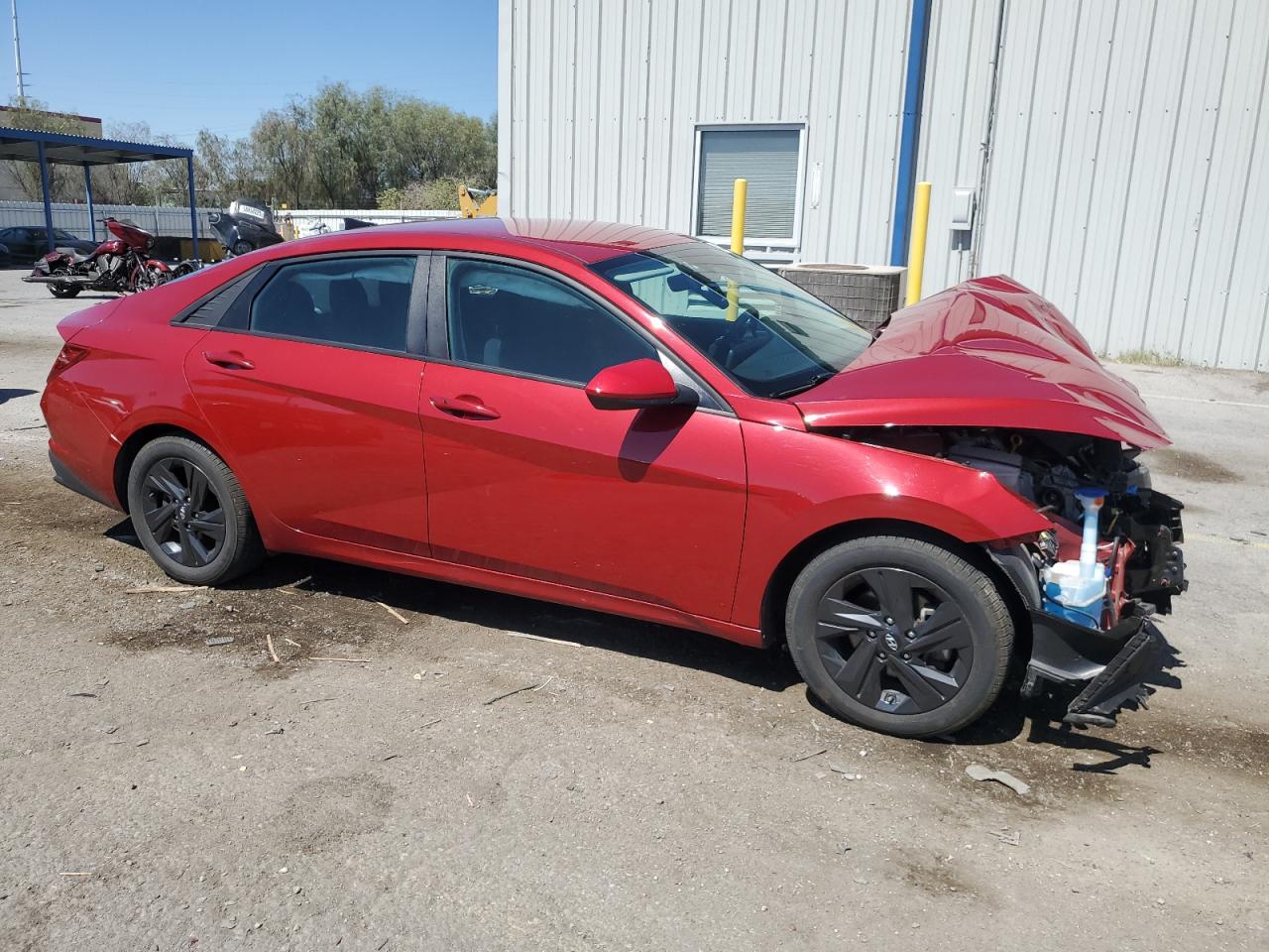 2021 Hyundai Elantra Blue Красный vin: KMHLM4AJ8MU006056