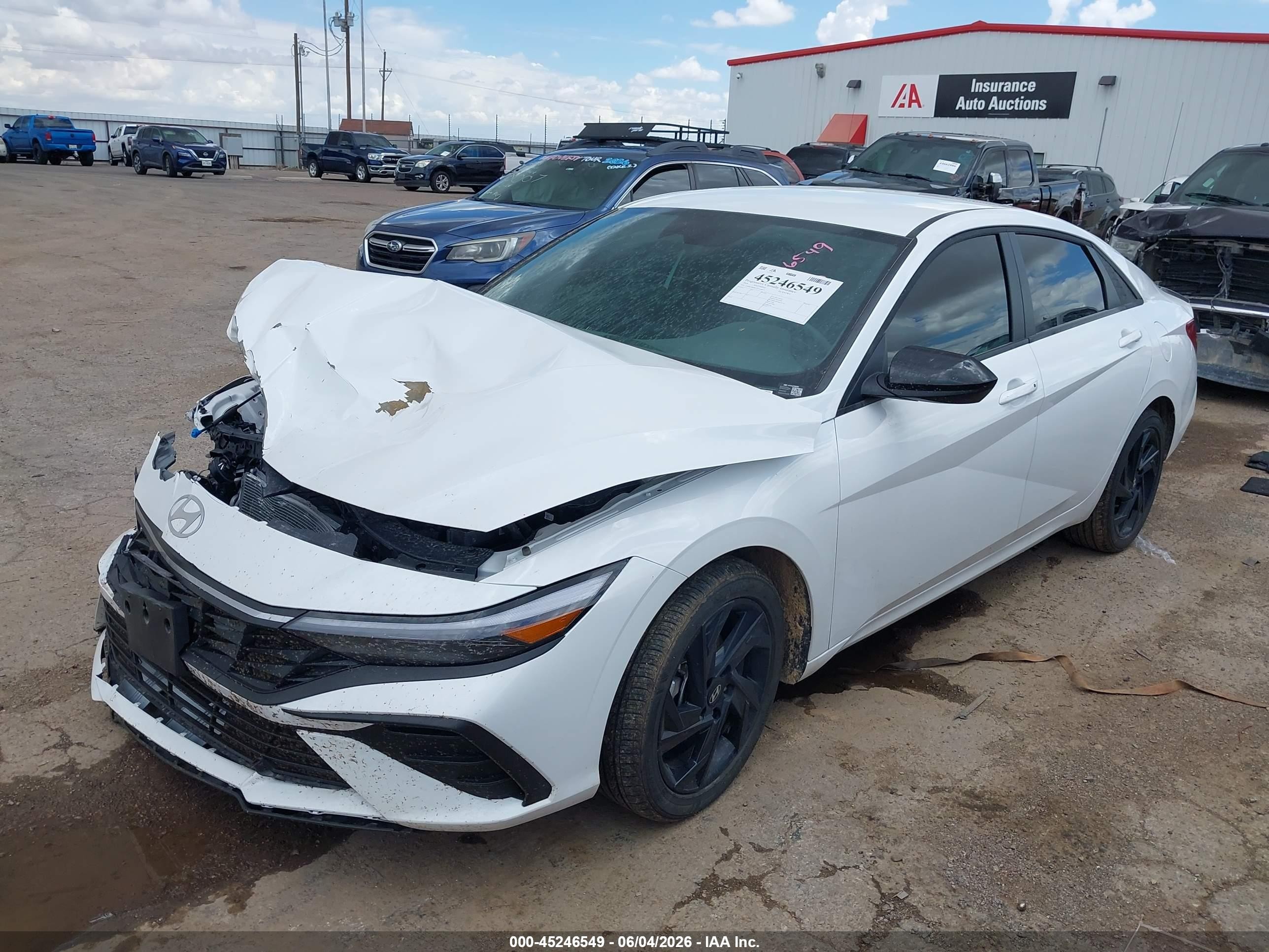 2026 Hyundai Elantra Sel Sport White vin: KMHLM4DG1TU148473