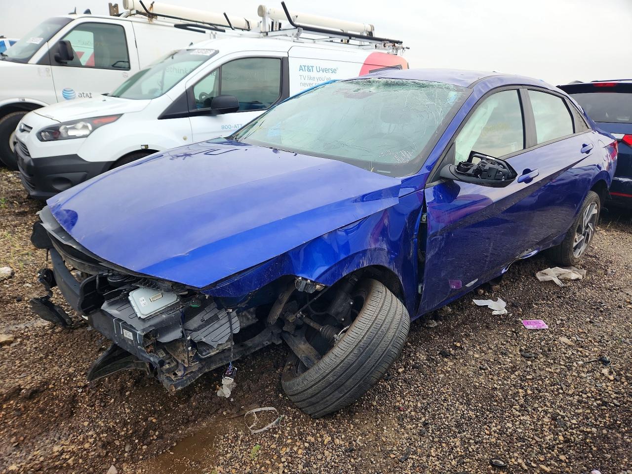 2025 Hyundai Elantra Sel Sport Blue vin: KMHLM4DG2SU876883