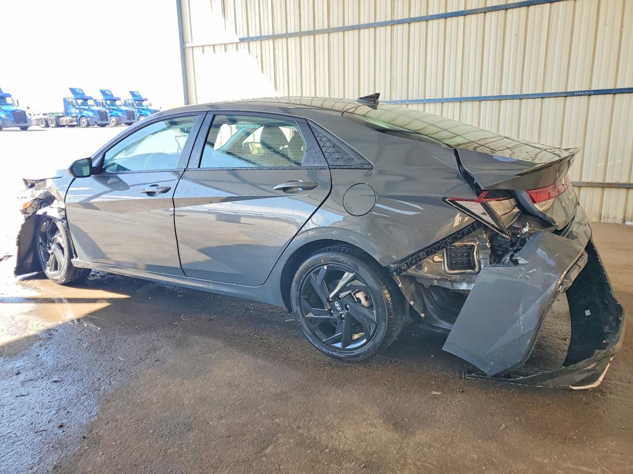 2026 Hyundai Elantra Sel Sport Gray vin: KMHLM4DG3TU185444