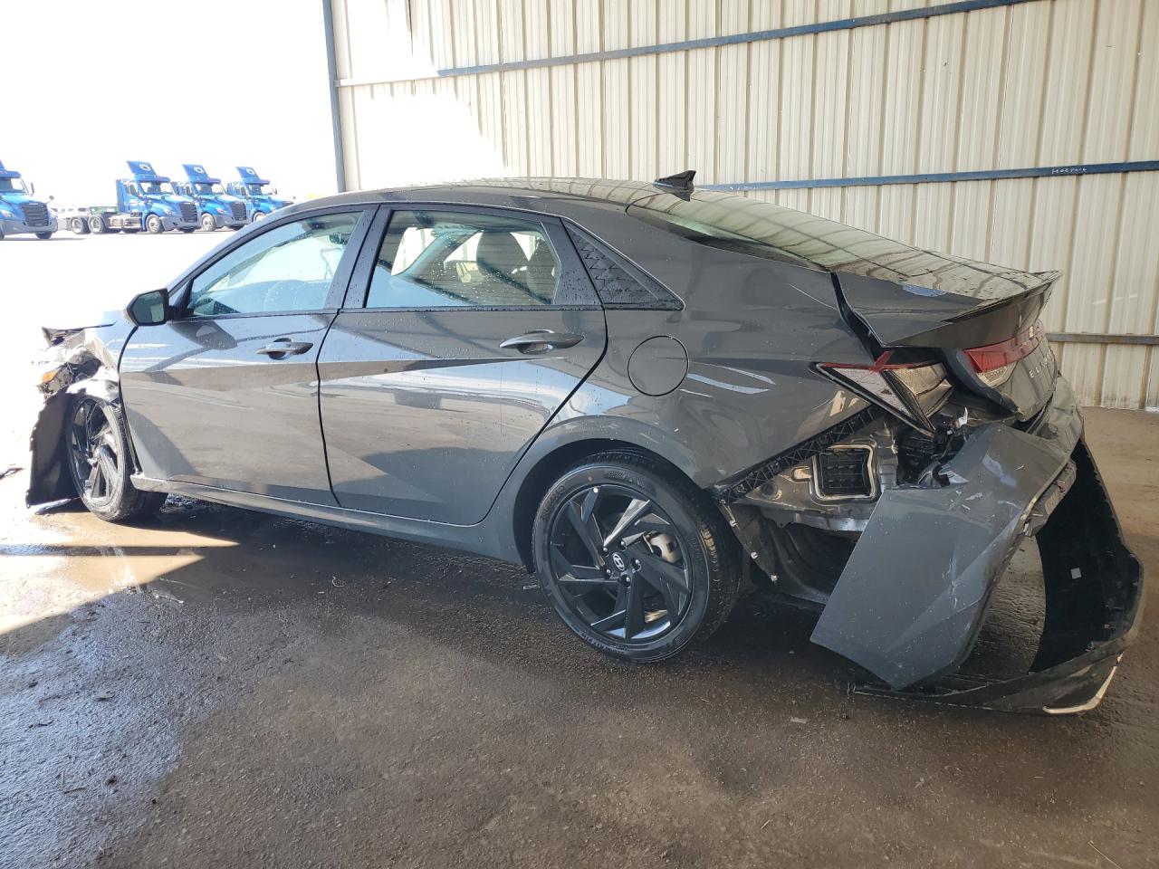 2026 Hyundai Elantra Sel Sport Gray vin: KMHLM4DG3TU185444 Damage: Left Qtr Panel, Severe Damage, Replacement Required