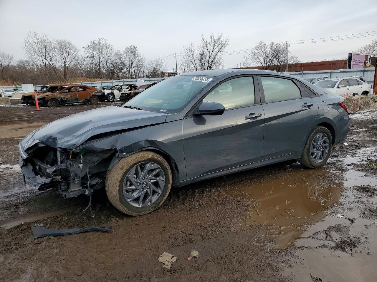 2024 Hyundai Elantra Sel Gray vin: KMHLM4DG4RU735873
