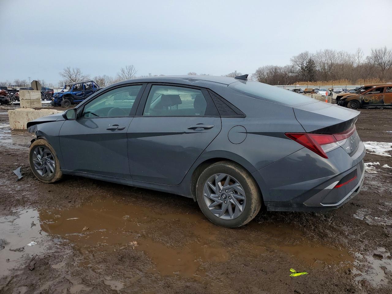 2024 Hyundai Elantra Sel Gray vin: KMHLM4DG4RU735873