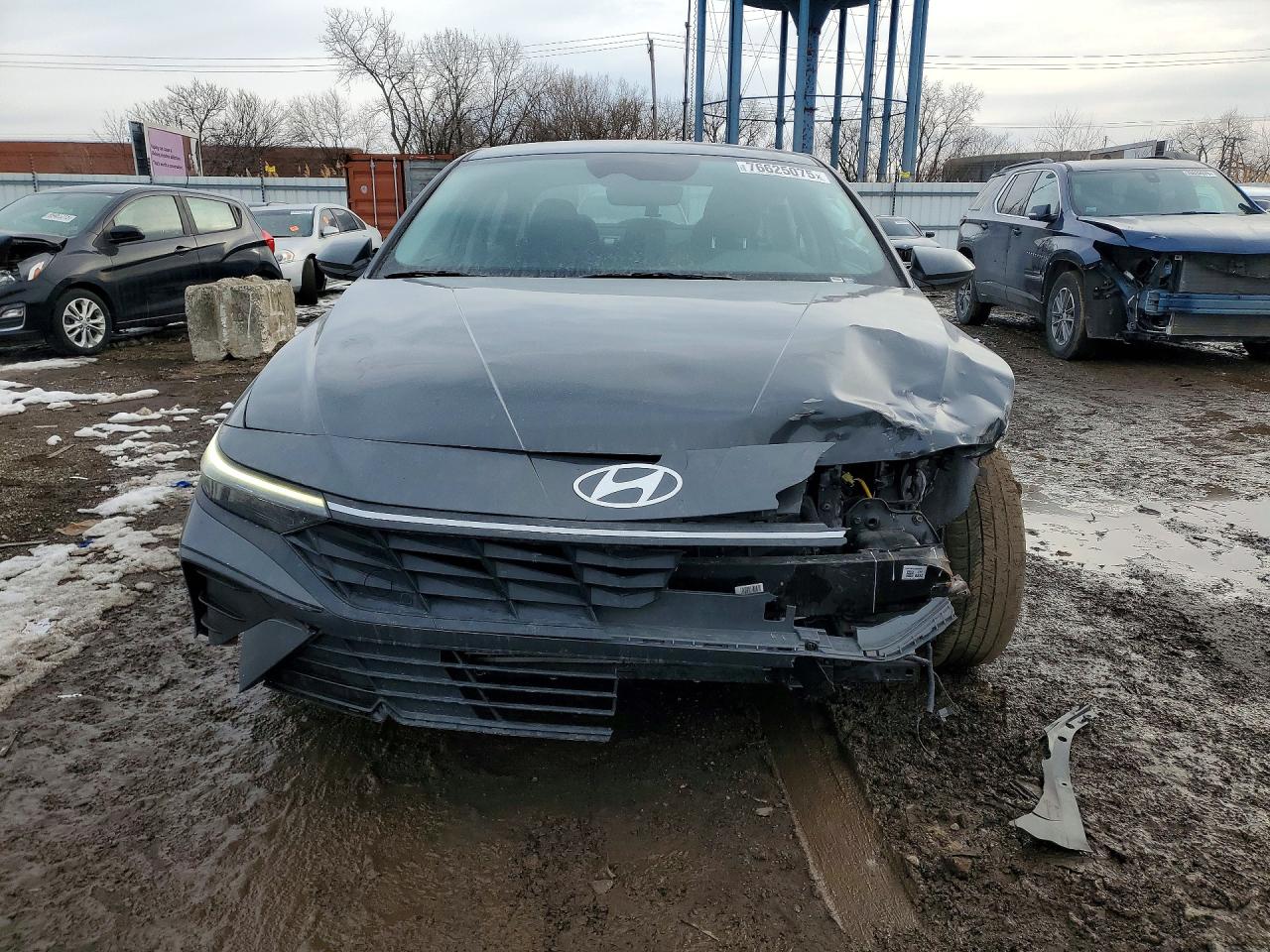 2024 Hyundai Elantra Sel Gray vin: KMHLM4DG4RU735873