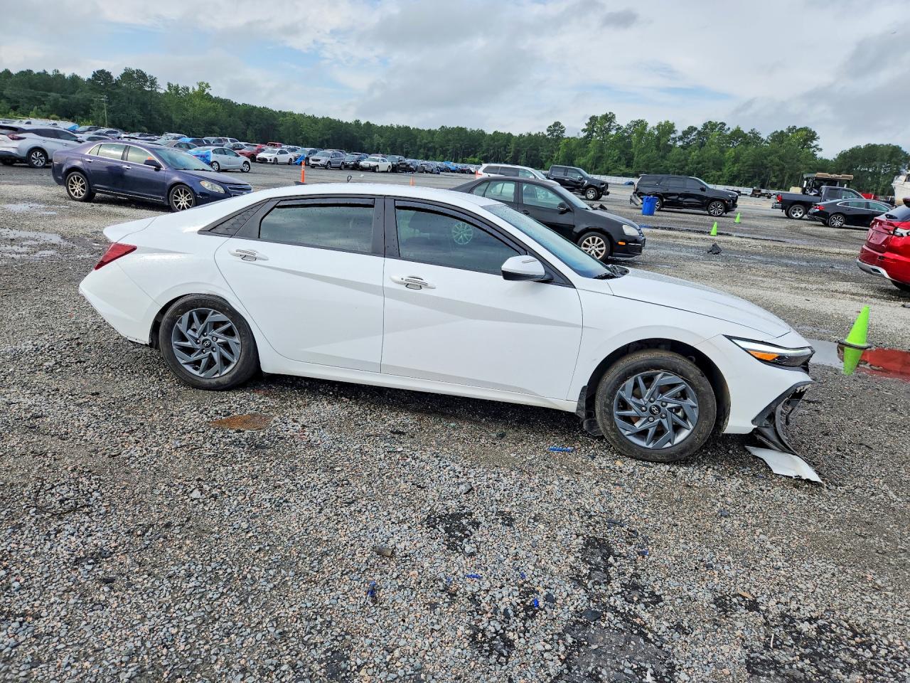2024 Hyundai Elantra Sel White vin: KMHLM4DG4RU798083