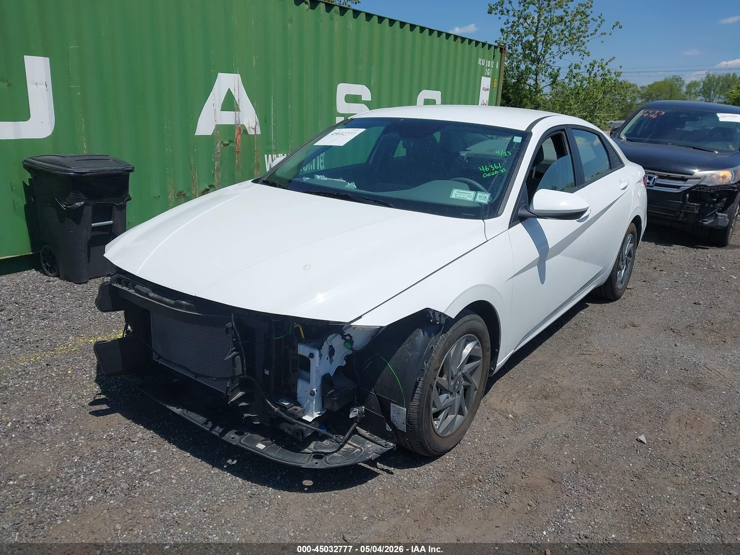 2024 Hyundai Elantra Sel Белый vin: KMHLM4DG5RU698820