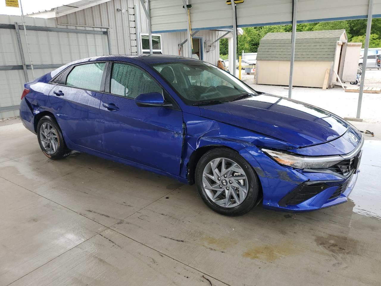 2024 Hyundai Elantra Sel Синий vin: KMHLM4DG5RU774326 Damage: Right Head Lamp, Broken, Replacement Required
