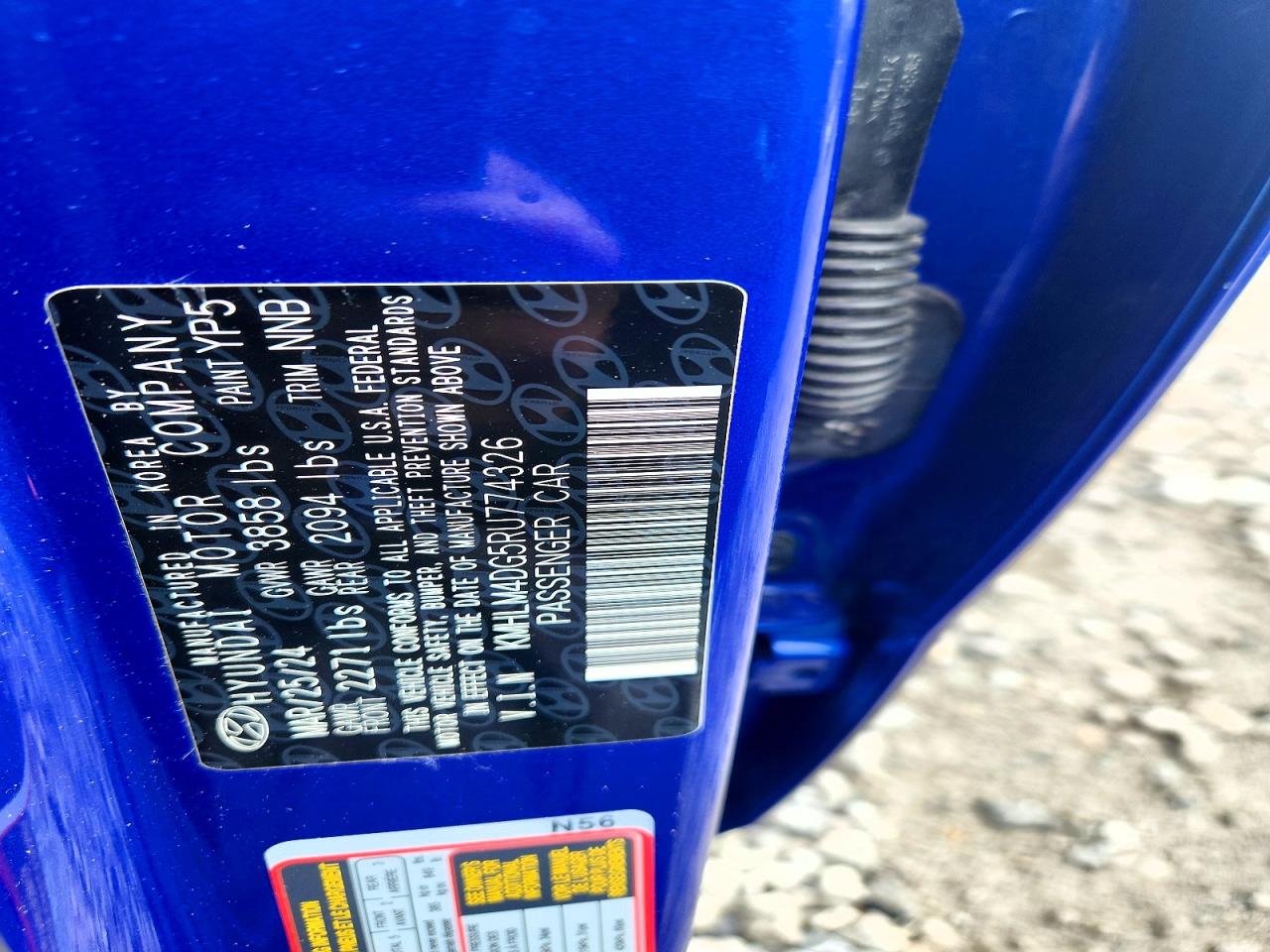 2024 Hyundai Elantra Sel Синий vin: KMHLM4DG5RU774326