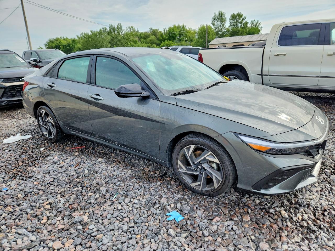 2025 Hyundai Elantra Sel Sport Gray vin: KMHLM4DG5SU079477