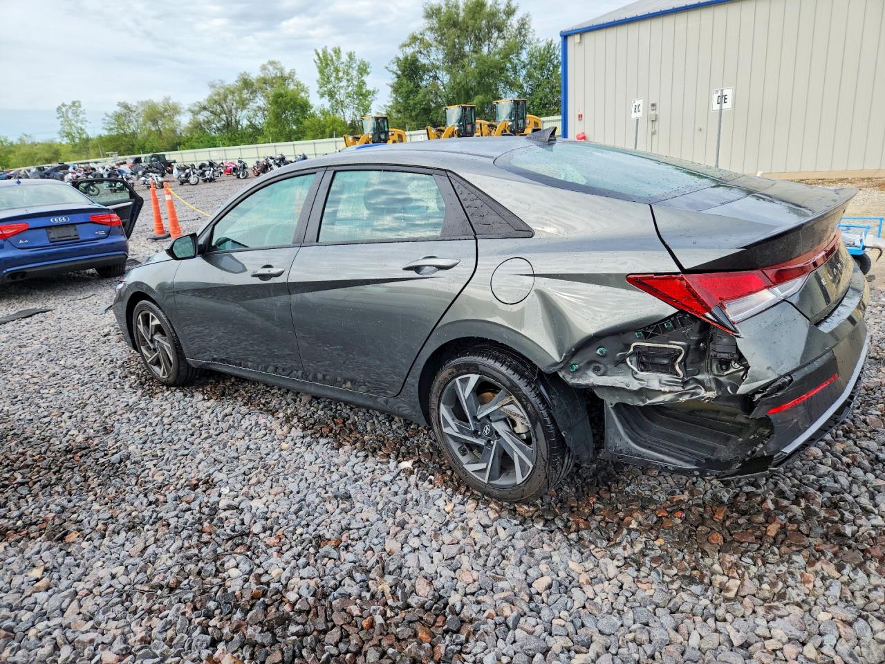 2025 Hyundai Elantra Sel Sport Gray vin: KMHLM4DG5SU079477