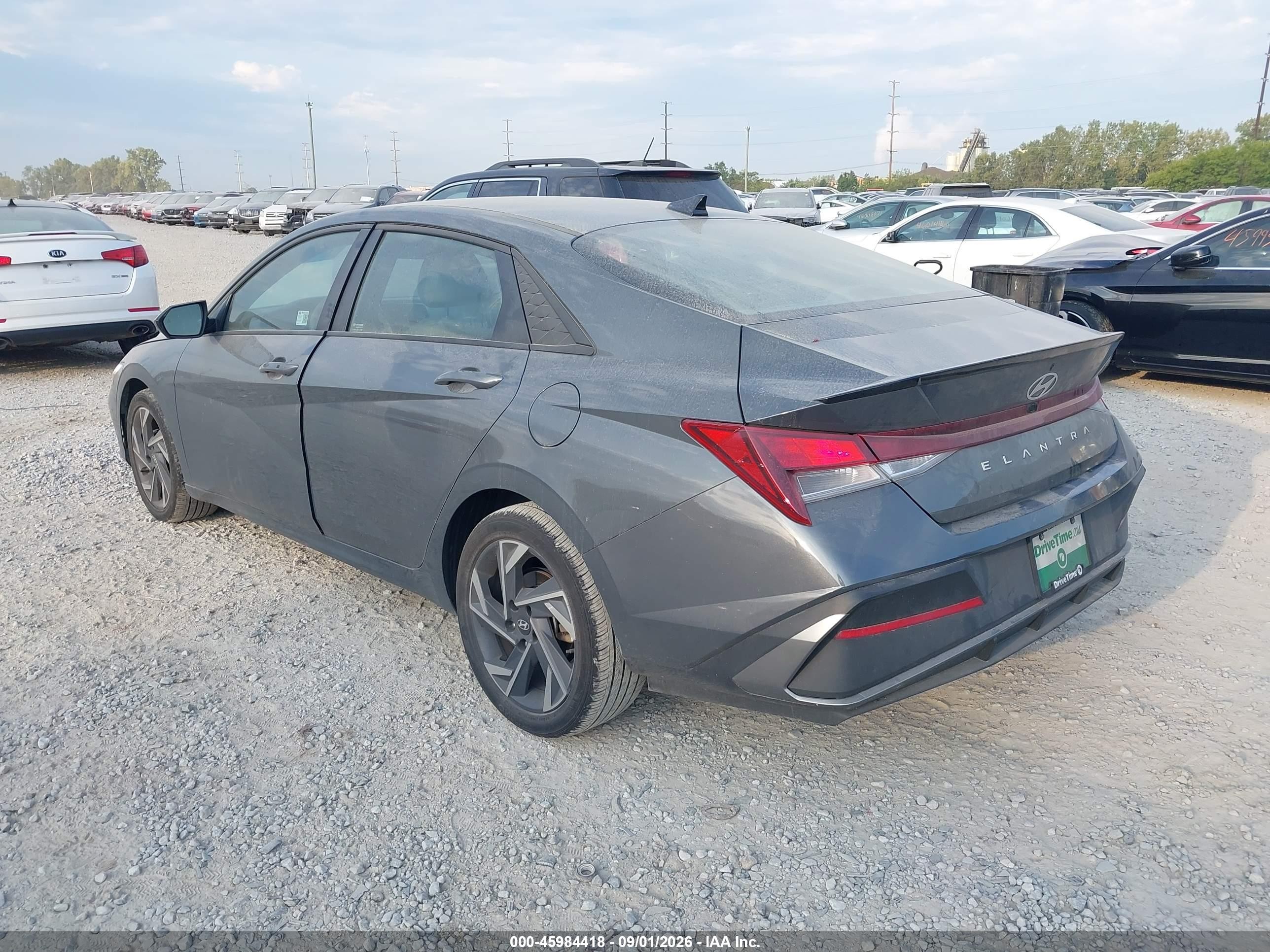 2025 Hyundai Elantra Sel Sport Gray vin: KMHLM4DG5SU959921