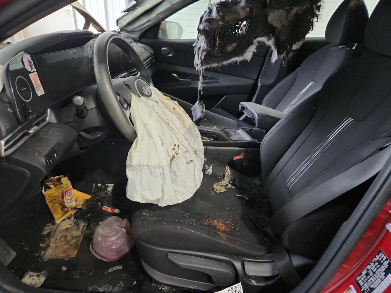 2024 Hyundai Elantra Sel Красный vin: KMHLM4DG6RU760869 Damage: Headlining, Singed, > 12 Inches