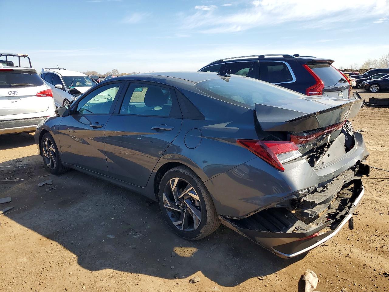 2025 Hyundai Elantra Sel Sport Gray vin: KMHLM4DG7SU079318