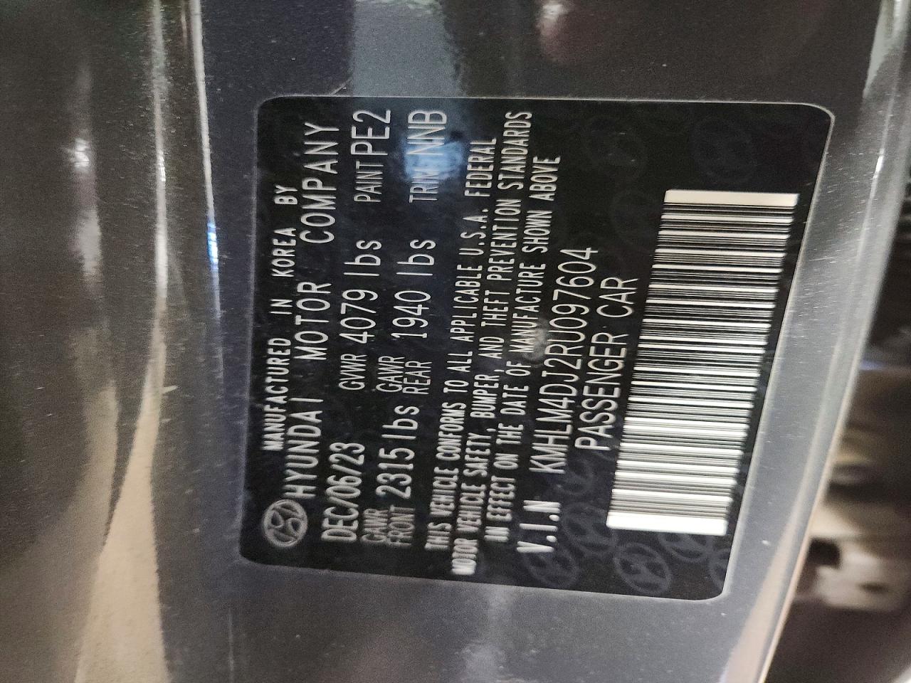 2024 Hyundai Elantra Blue Gray vin: KMHLM4DJ2RU097604