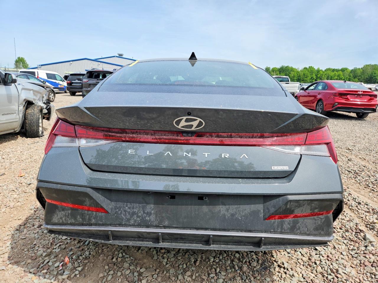 2024 Hyundai Elantra Blue Gray vin: KMHLM4DJ3RU111171