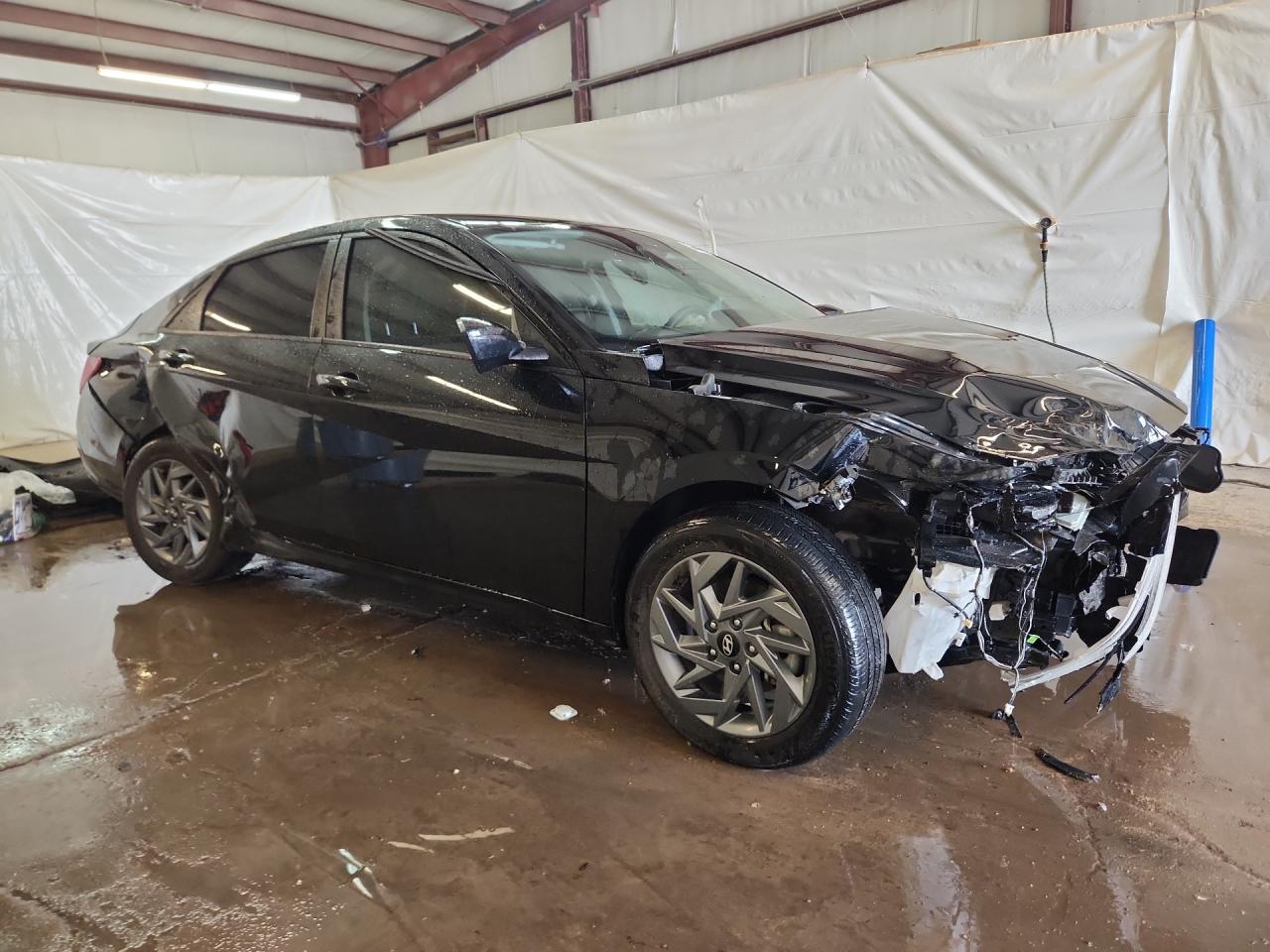 2024 Hyundai Elantra Blue Black vin: KMHLM4DJ5RU120633 Damage: Right Head Lamp, Broken, Replacement Required