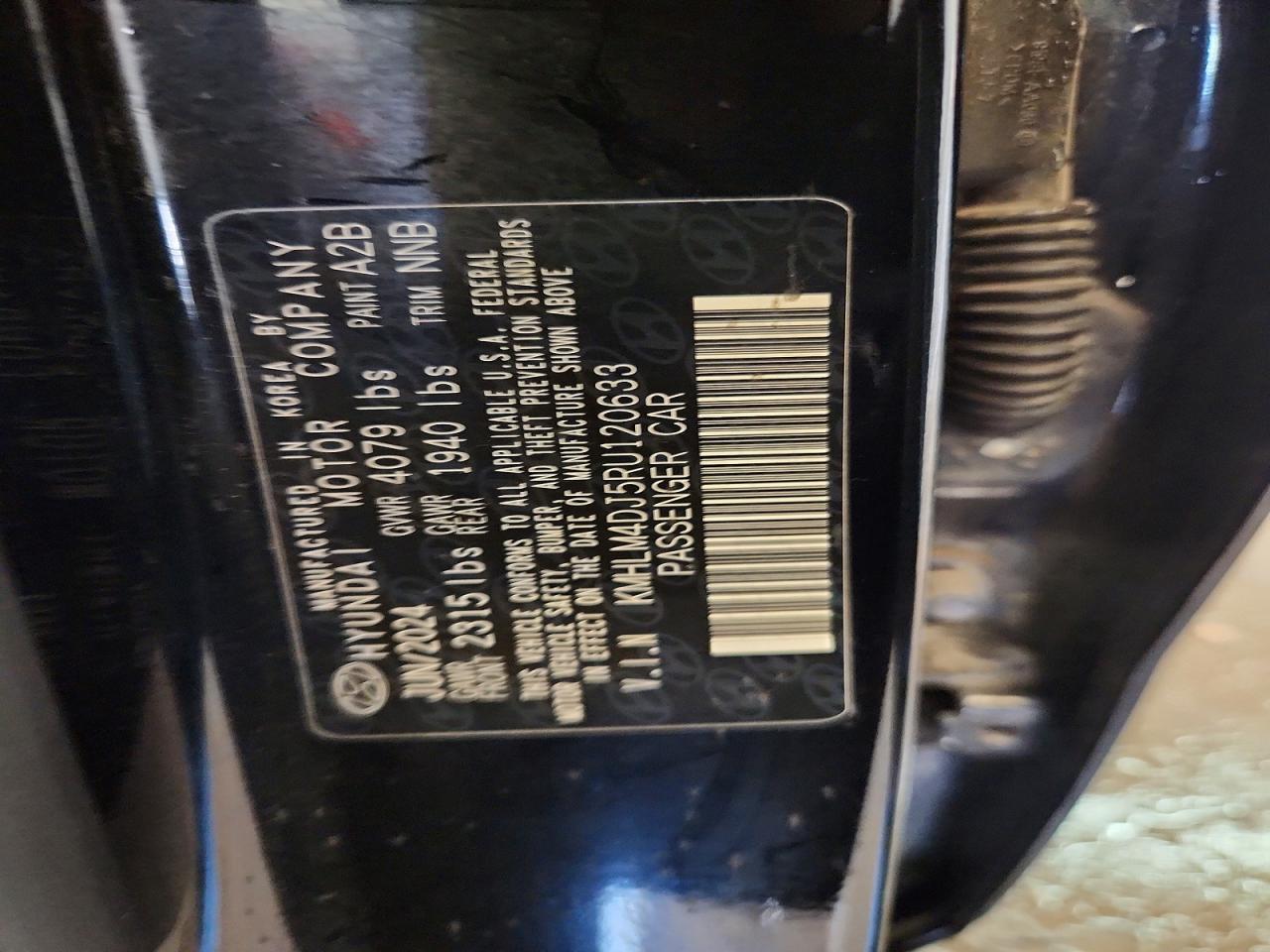 2024 Hyundai Elantra Blue Black vin: KMHLM4DJ5RU120633