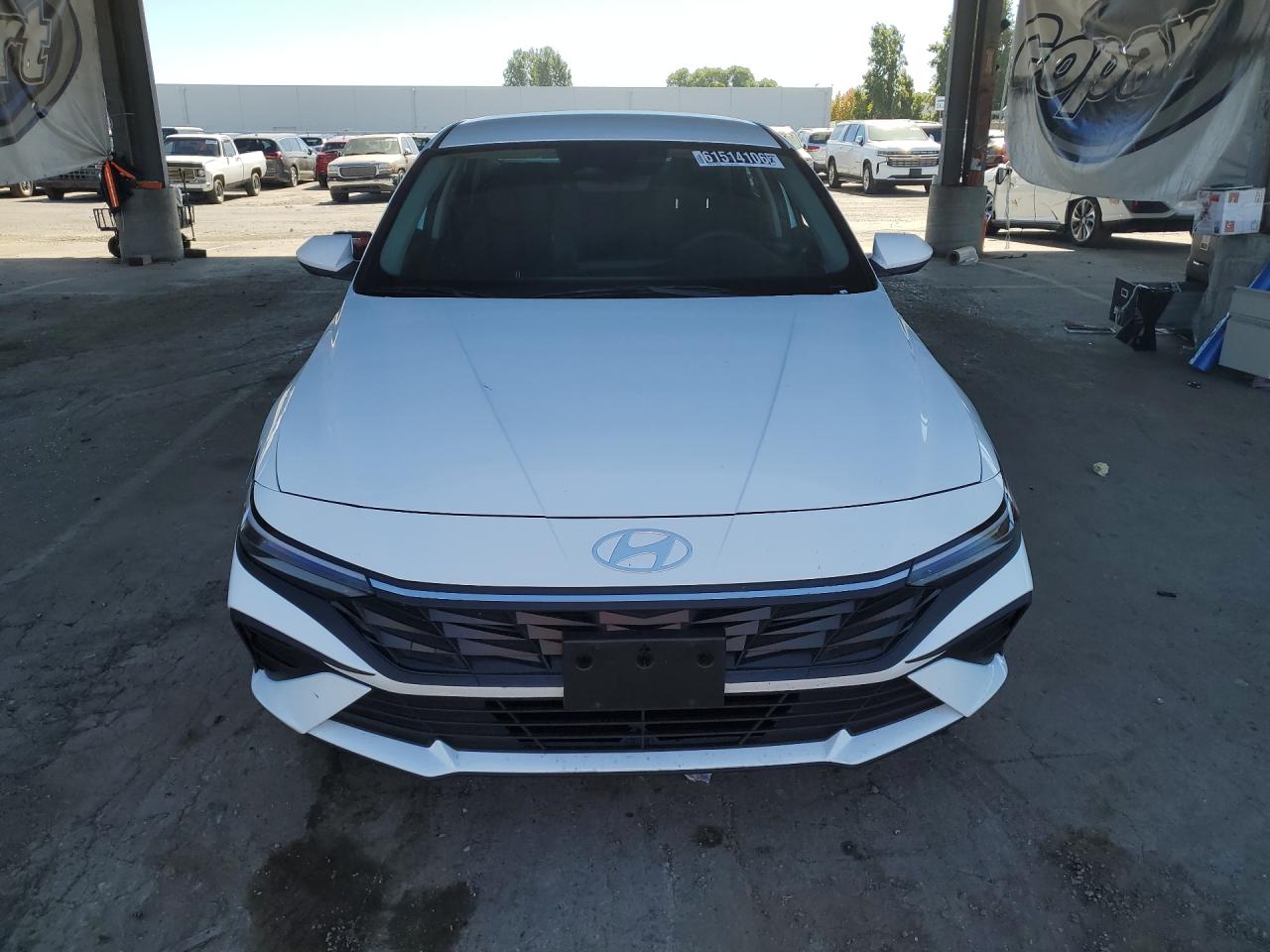 2026 Hyundai Elantra Hybrid Blue White vin: KMHLM4DJXTU205698 Damage: Hood, Heavy Scratch, 1/2 To 1 Inch