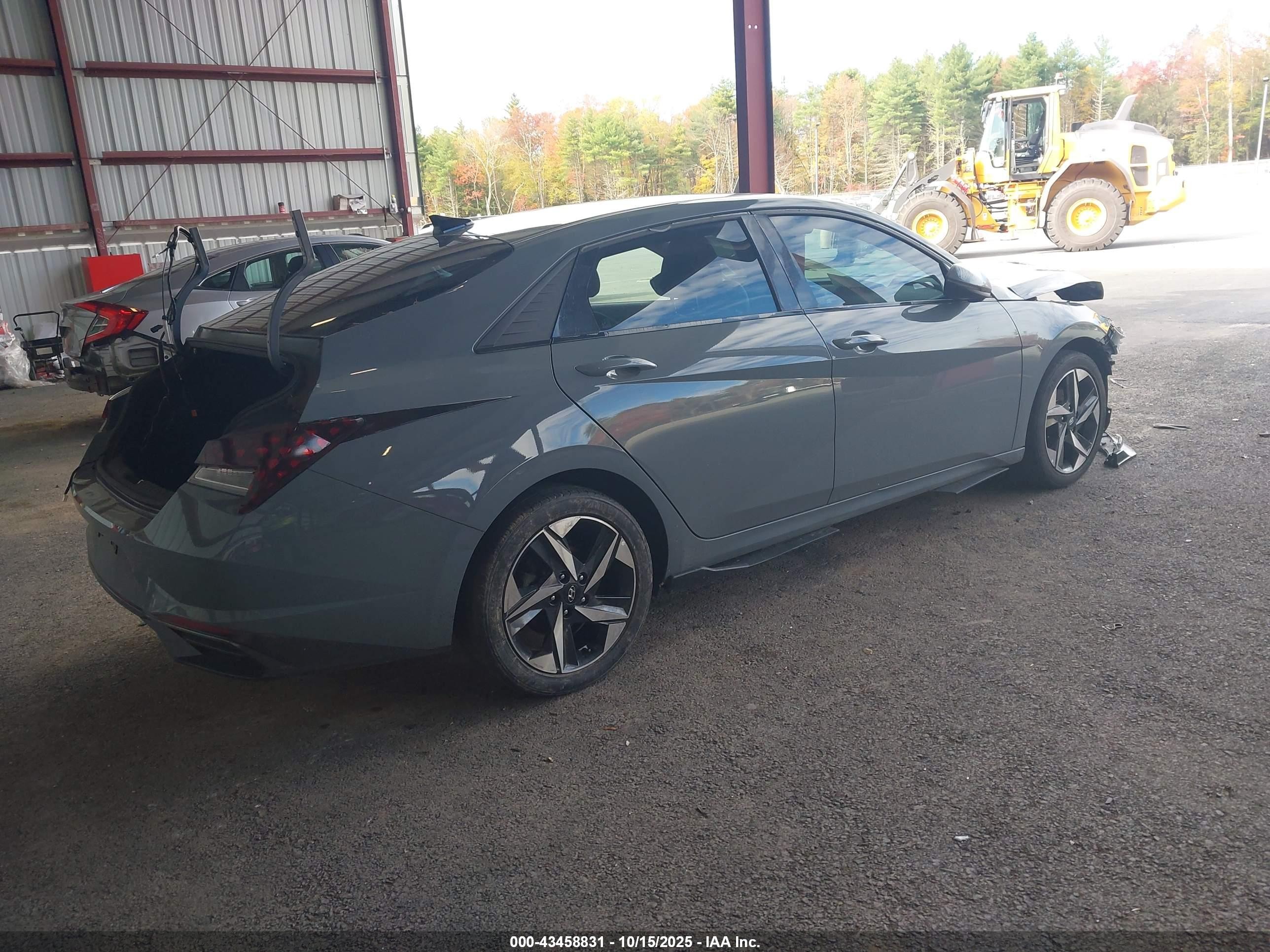 2021 Hyundai Elantra Sel Серый vin: KMHLN4AG0MU148919