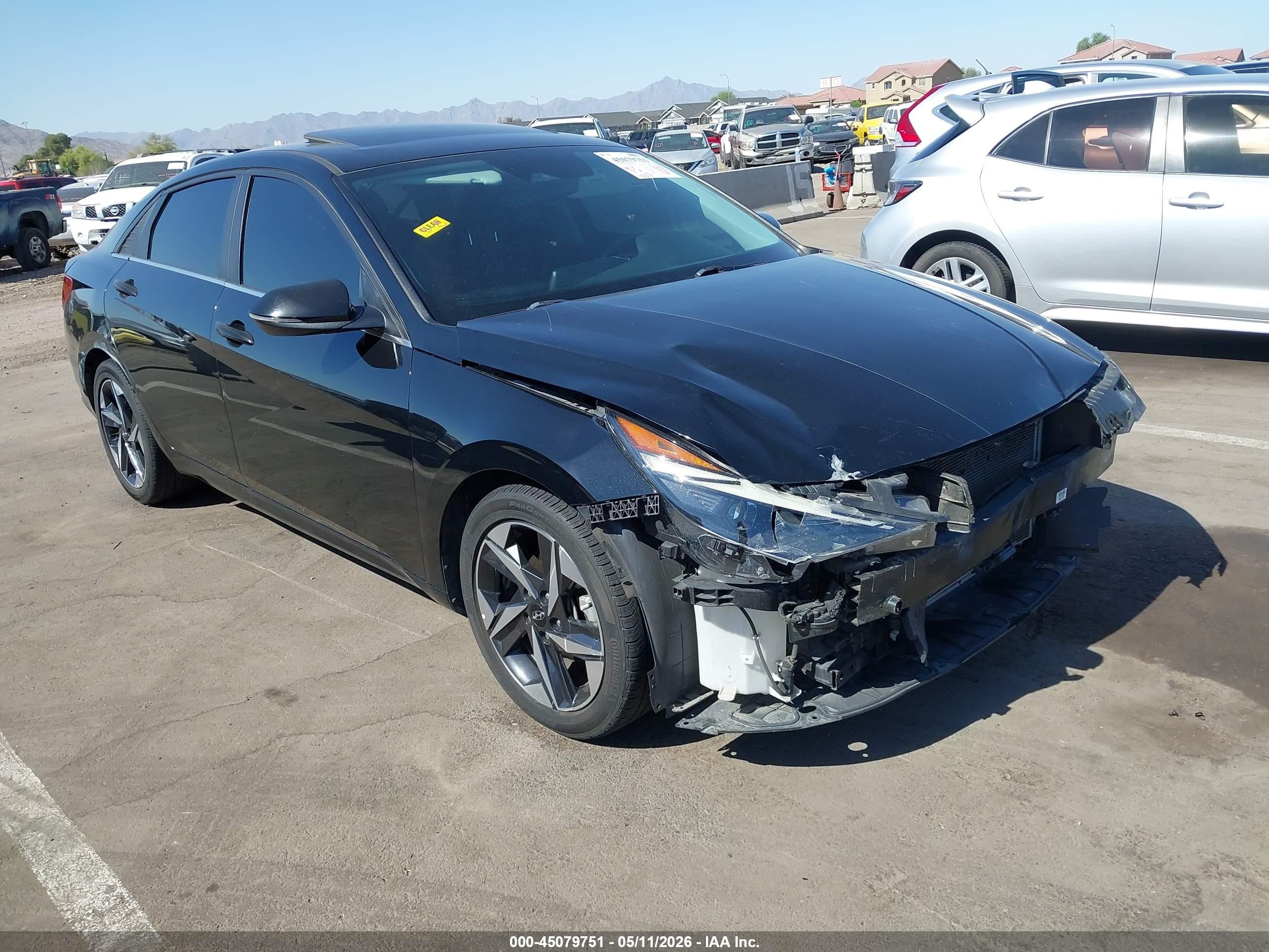 2021 Hyundai Elantra Sel Black vin: KMHLN4AG0MU166160