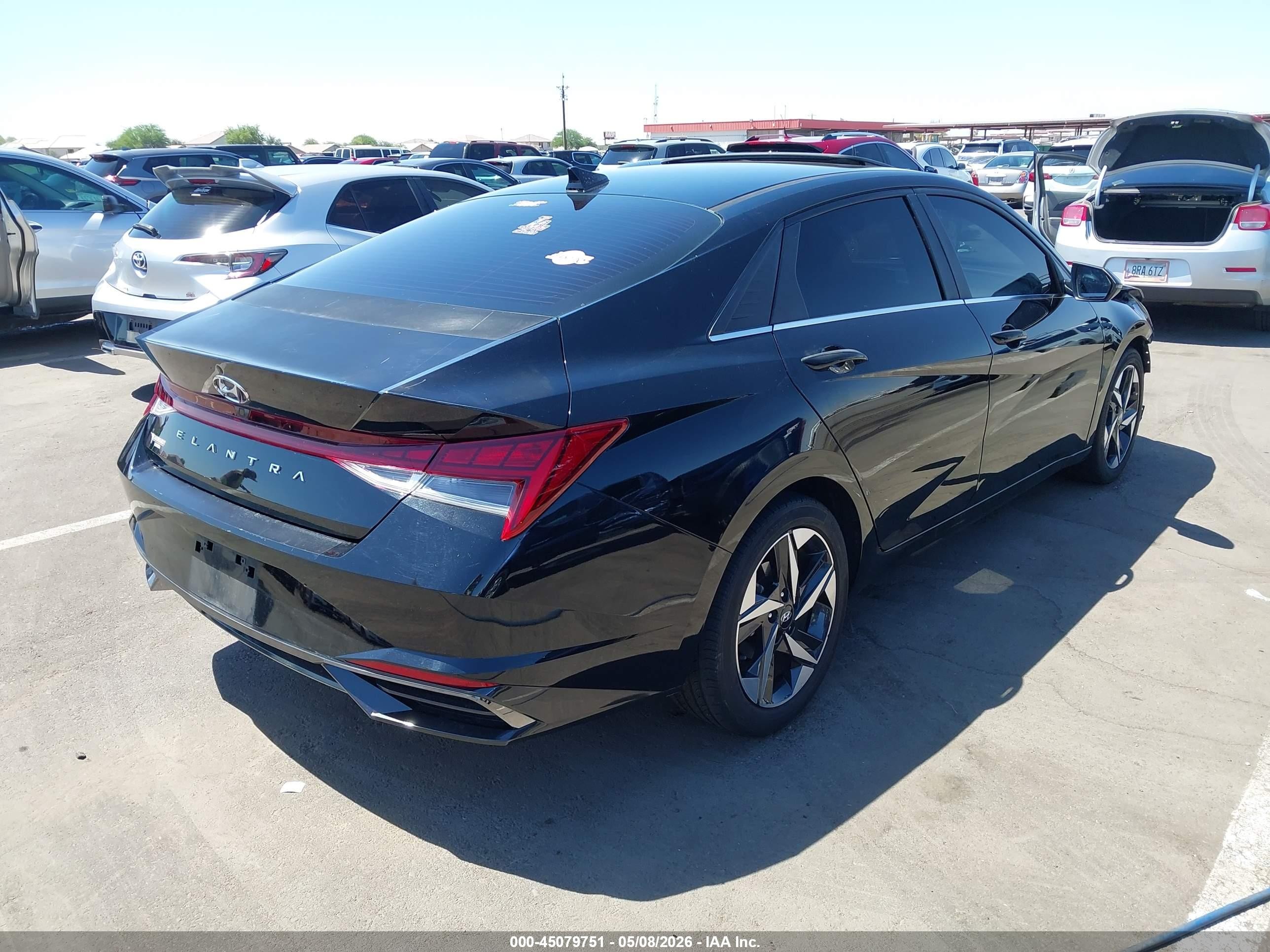 2021 Hyundai Elantra Sel Black vin: KMHLN4AG0MU166160