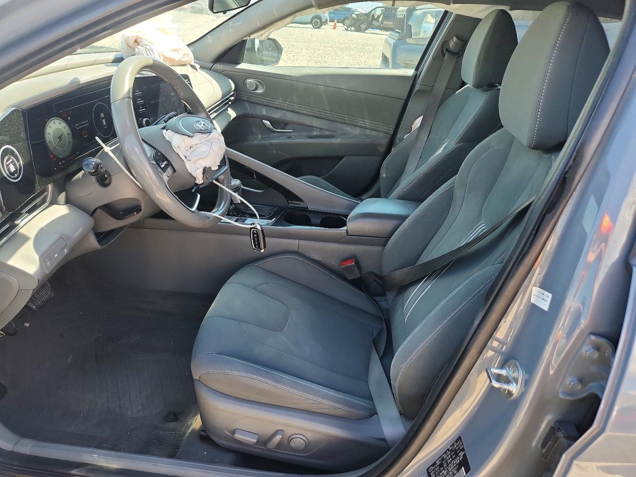 2021 Hyundai Elantra Sel Gray vin: KMHLN4AG1MU100412