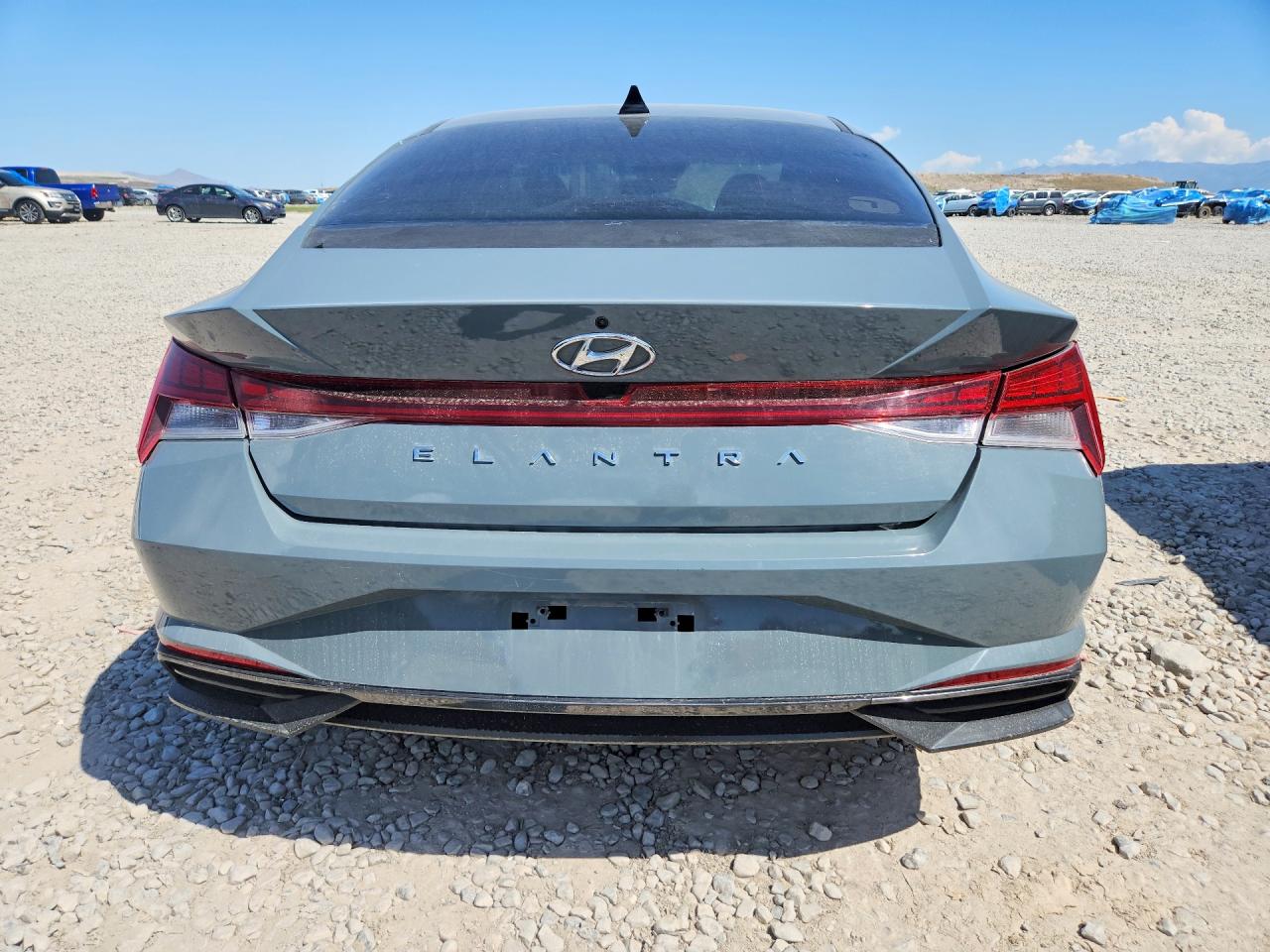 2021 Hyundai Elantra Sel Gray vin: KMHLN4AG1MU100412